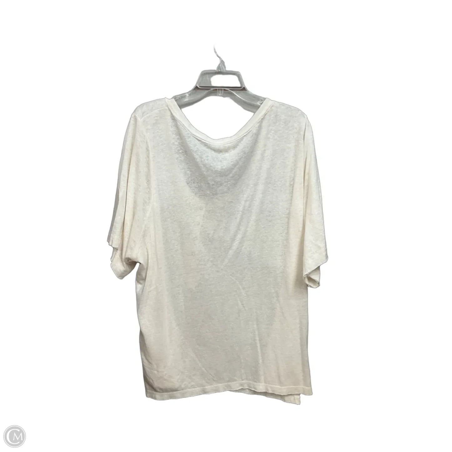 Top Short Sleeve By Festi In Cream, Size: 4x