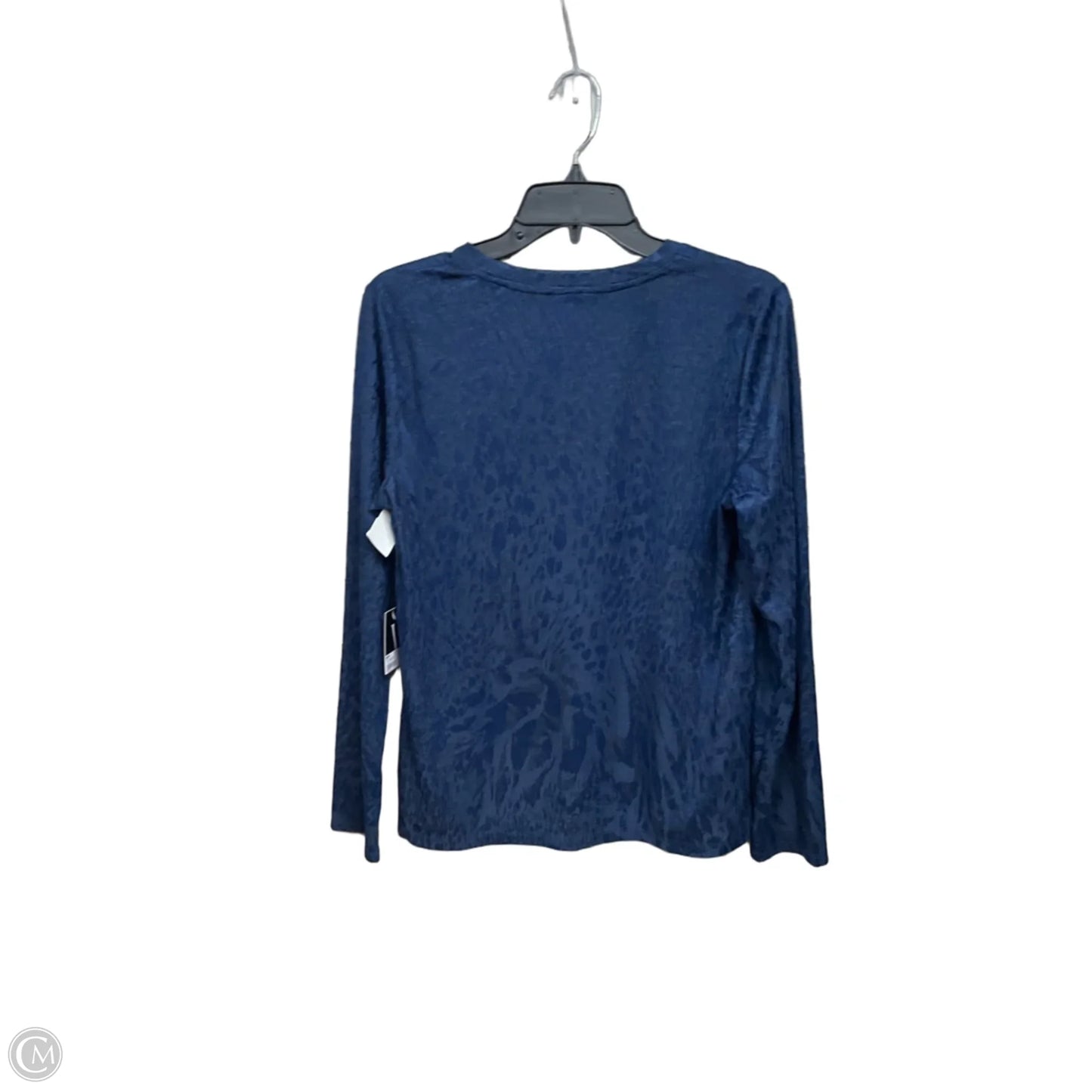 Top Long Sleeve By Simply Vera In Blue, Size: M