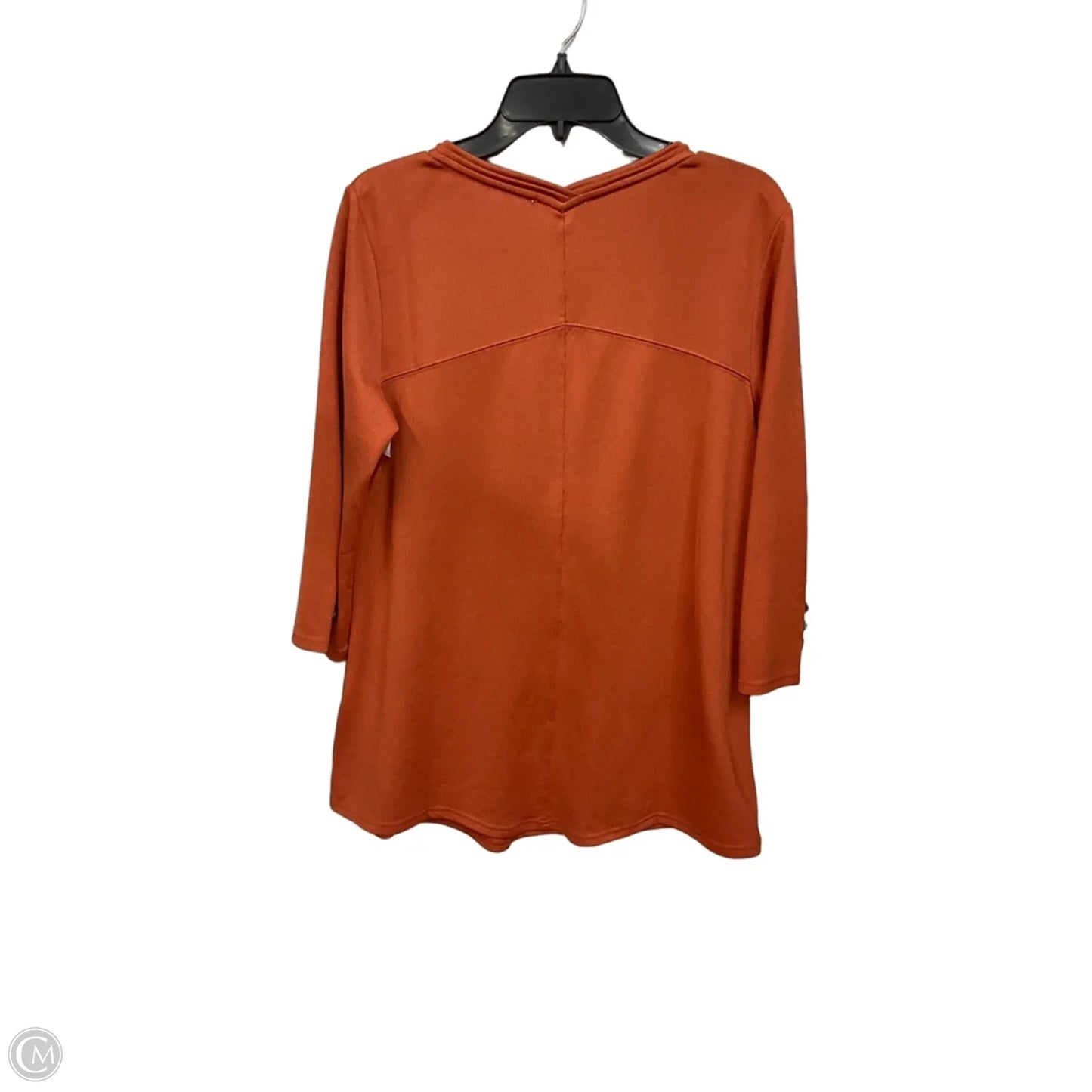 Top Long Sleeve By Simply Noelle In Brown, Size: M