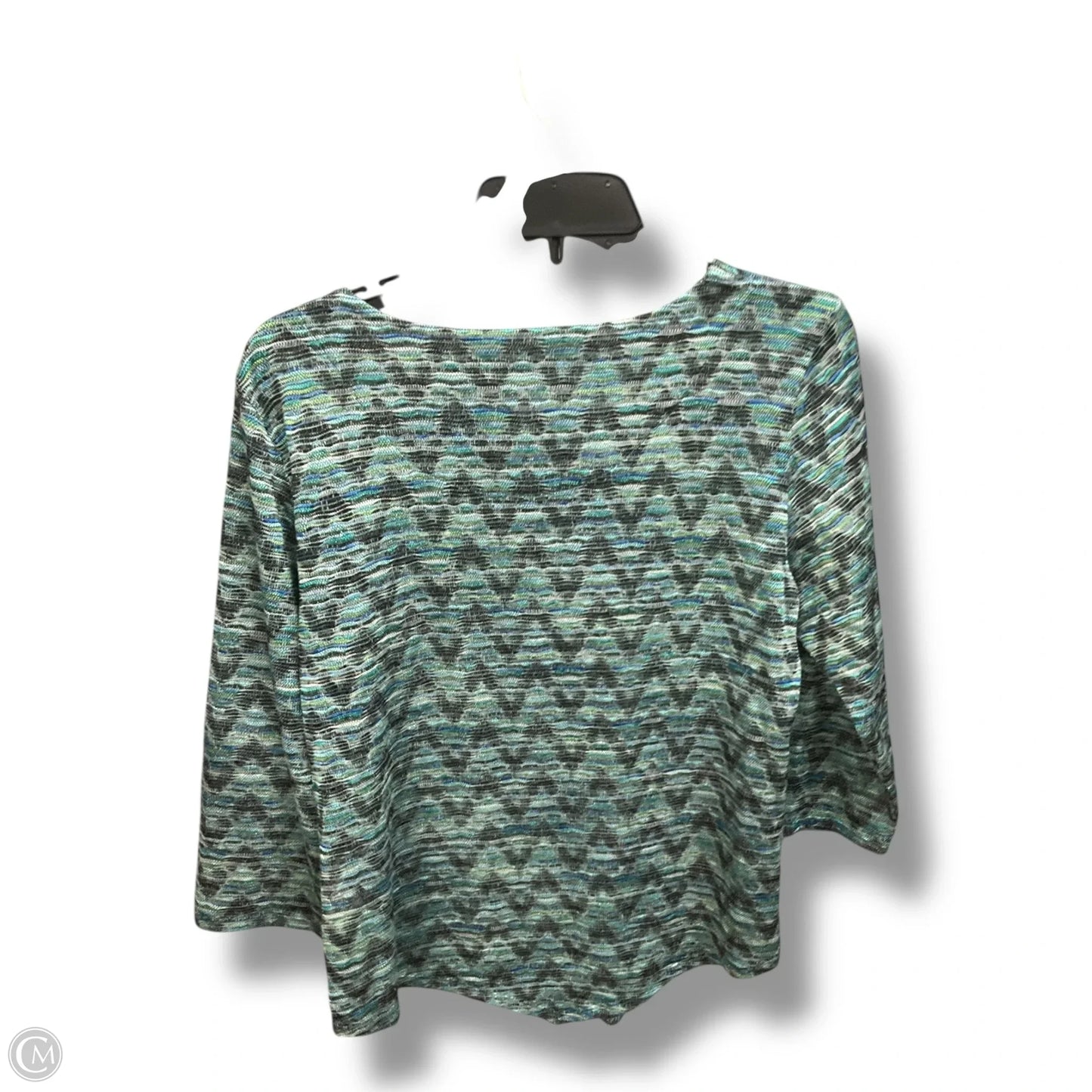 Top 3/4 Sleeve By Alfred Dunner In Green, Size: S