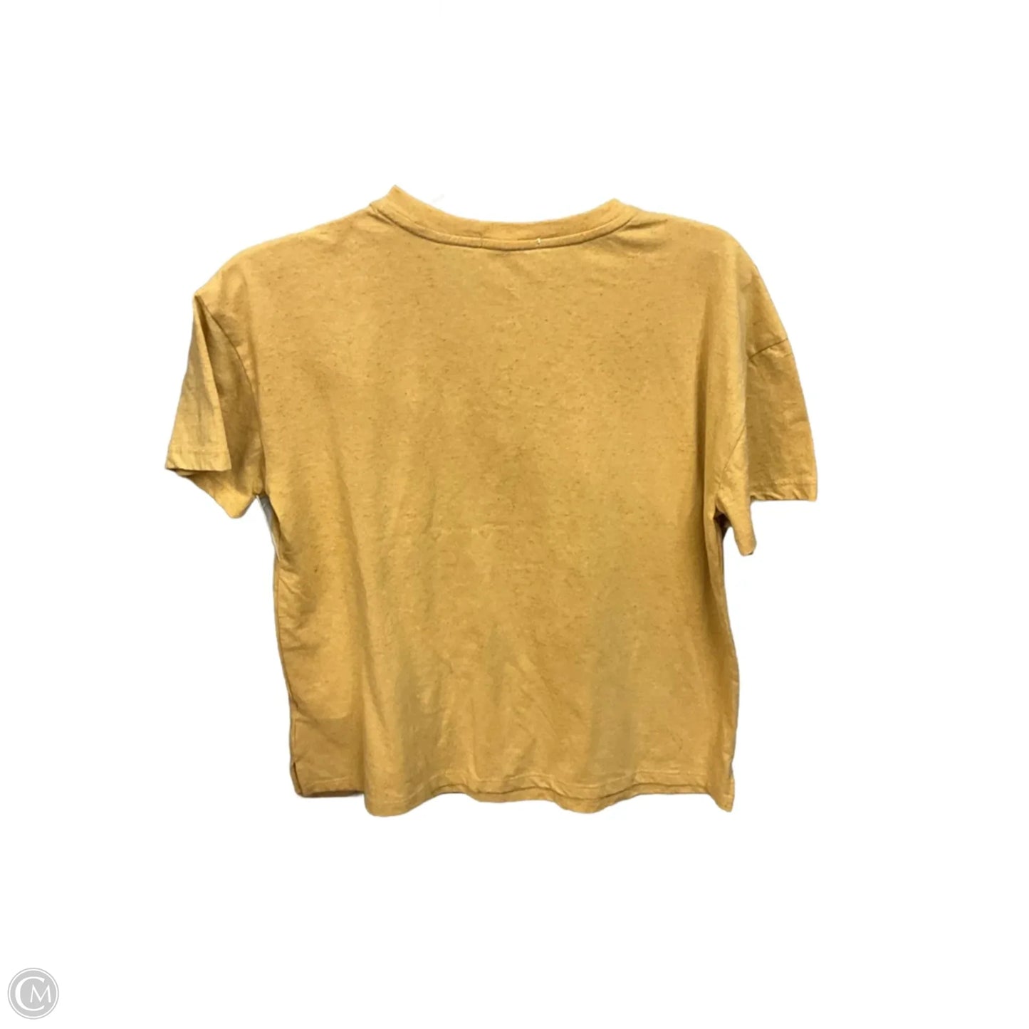 Top Short Sleeve By Maurices In Yellow, Size: S