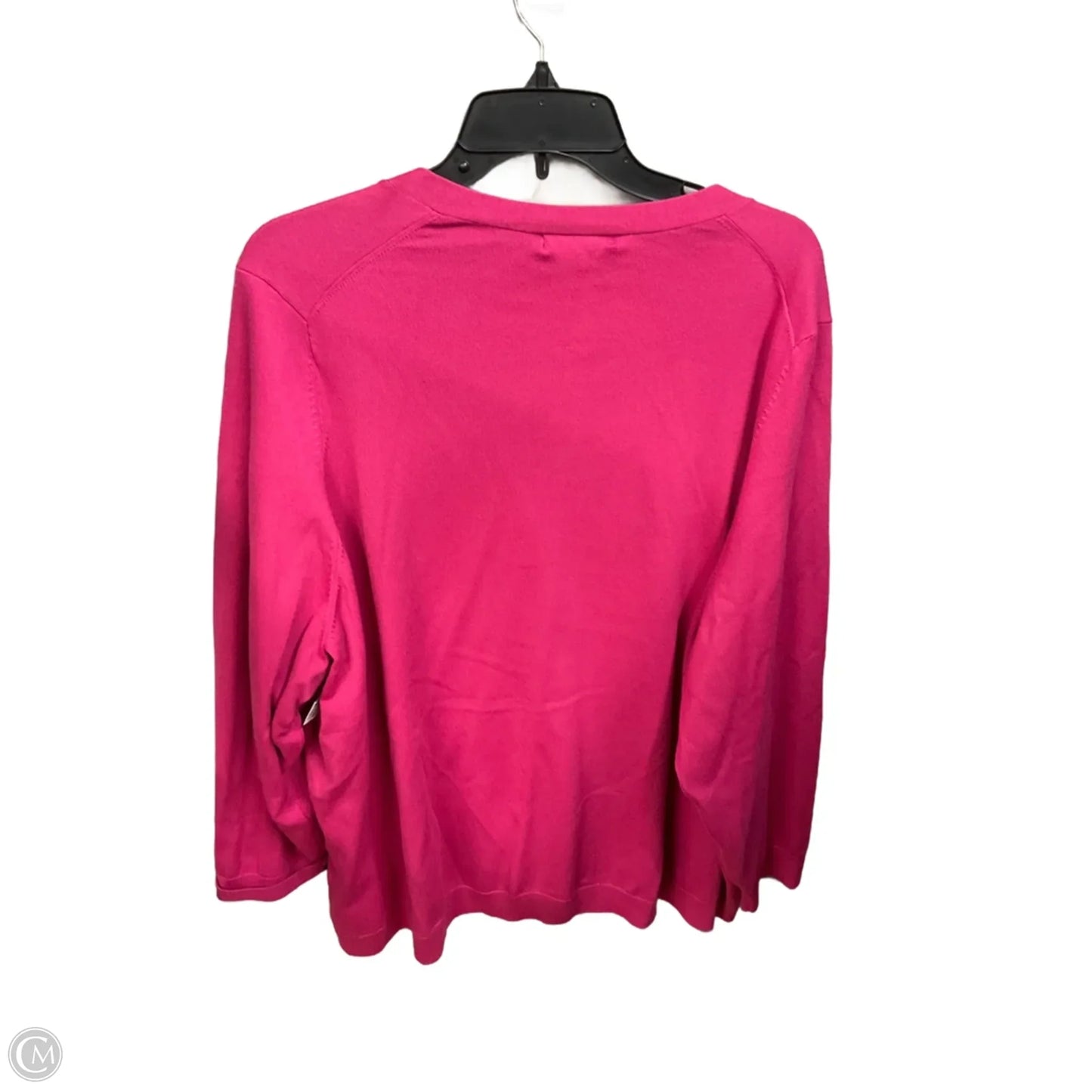 Cardigan By Lands End In Pink, Size: 4x