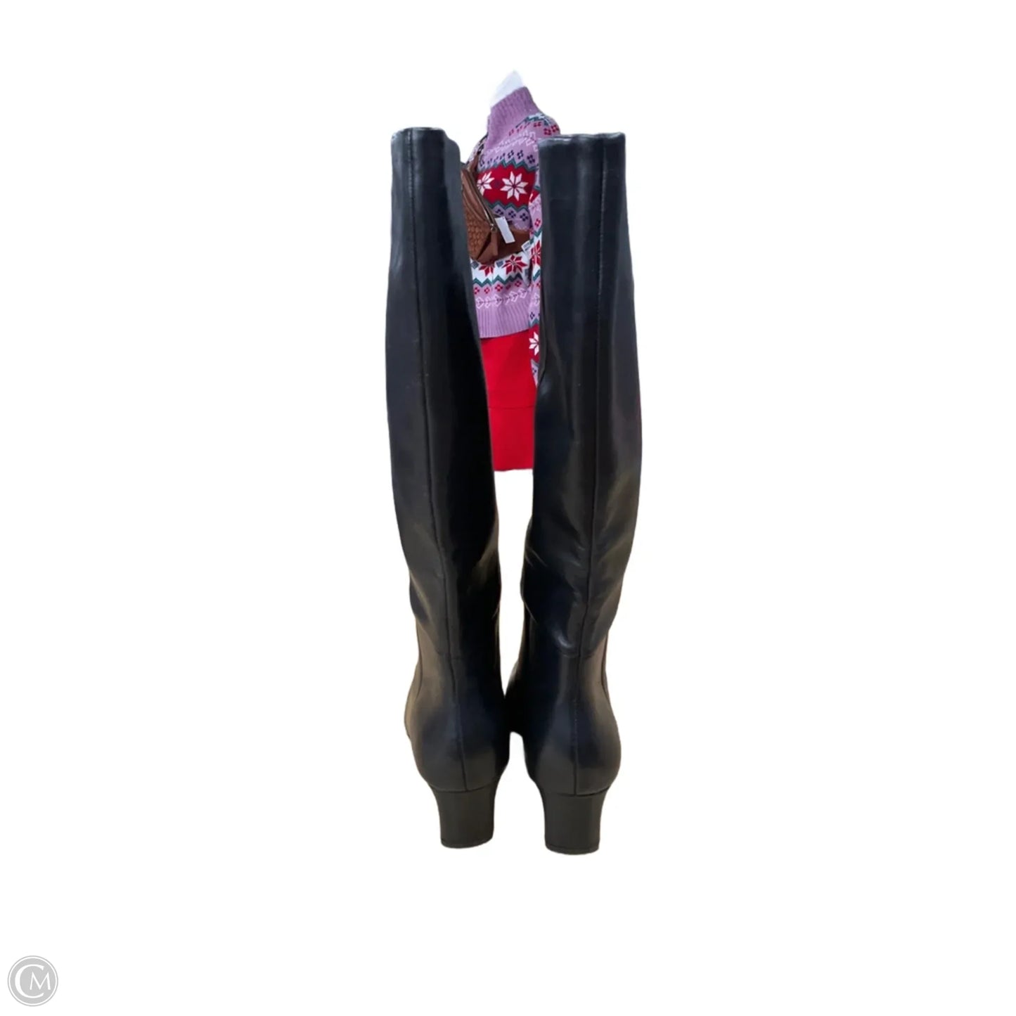 Boots Mid-calf Heels By Steve Madden In Black, Size: 8.5