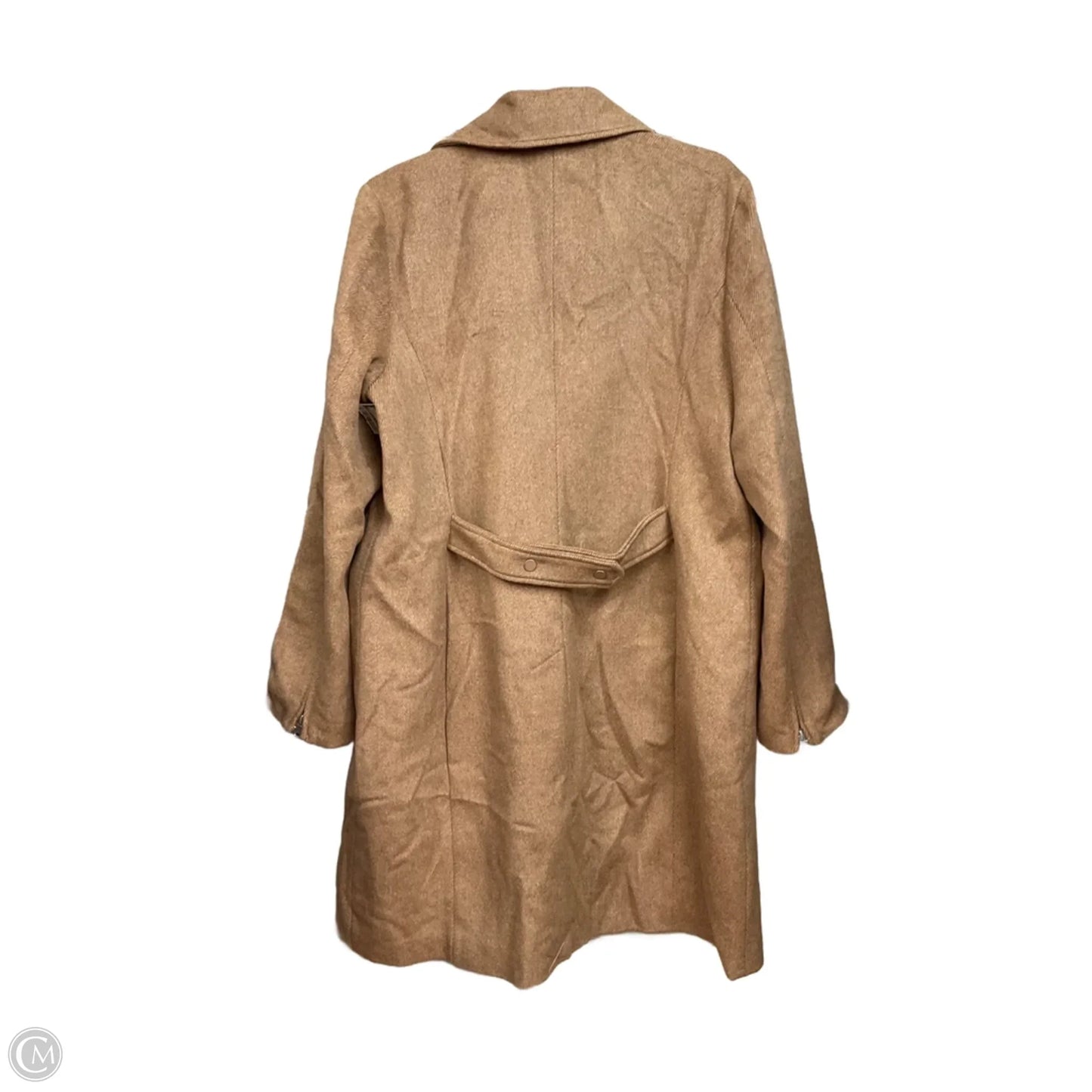 Coat Peacoat By White House Black Market In Tan, Size: Xl