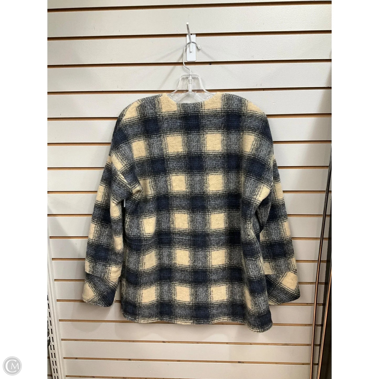 Jacket Shirt By Madewell In Blue, Size: Xs