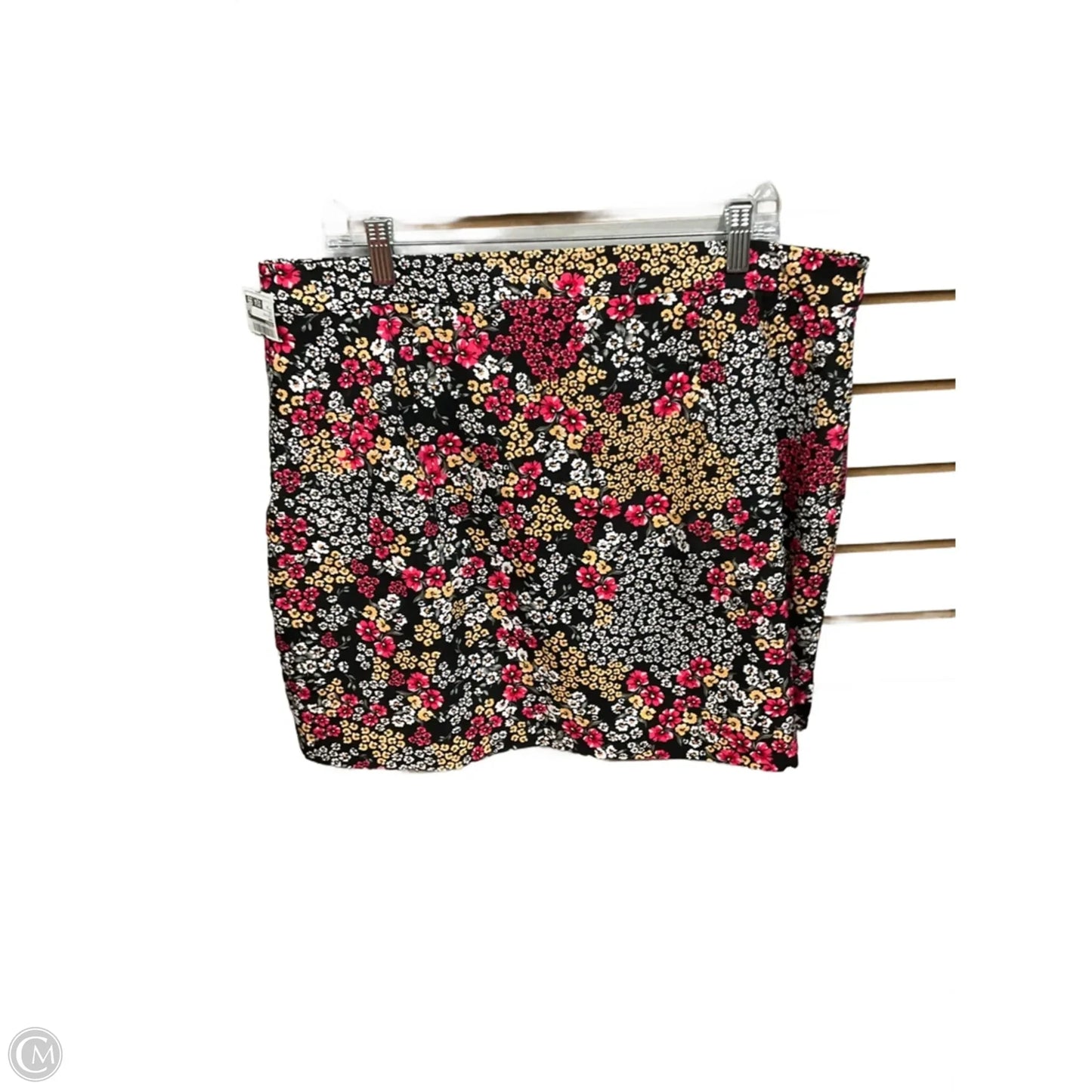 Skort By Rafaella In Floral Print, Size: 18