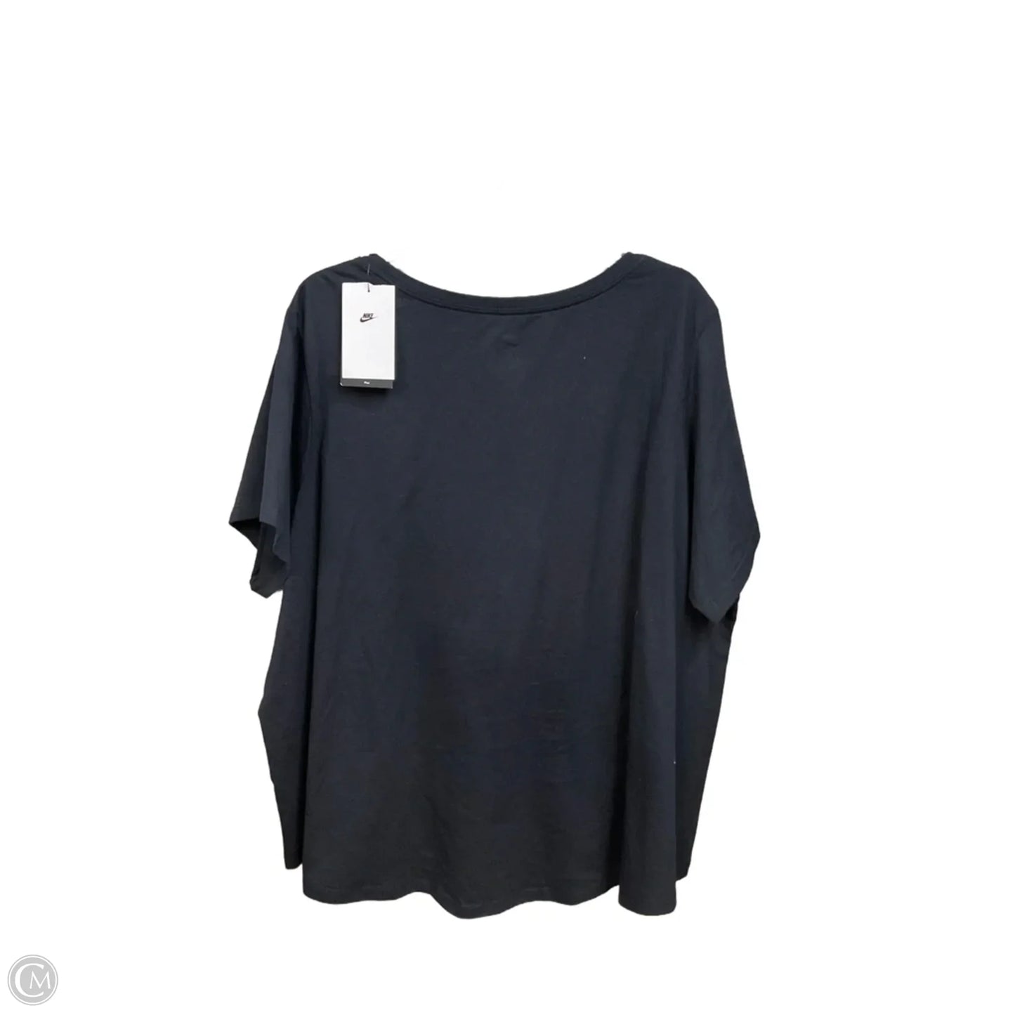 Athletic Top Short Sleeve By Nike Apparel In Black, Size: 3x