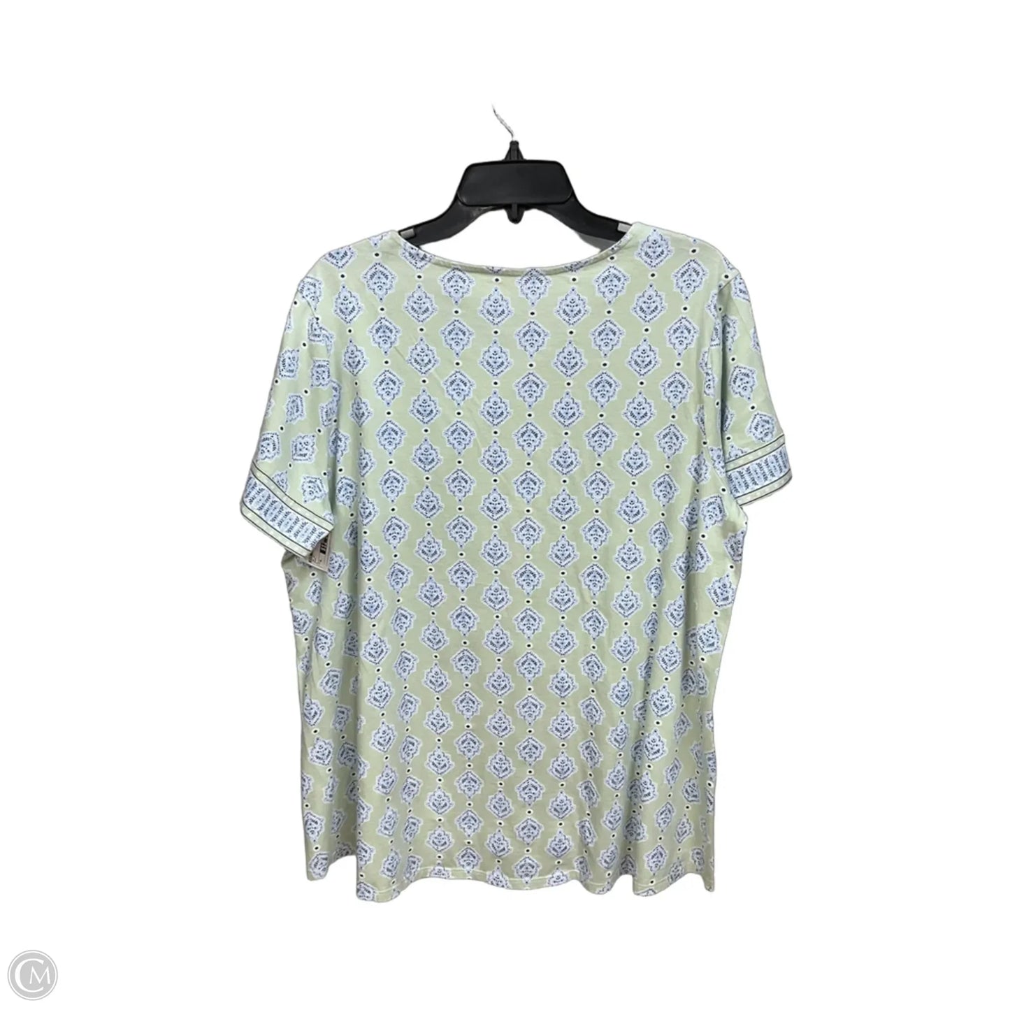 Top Short Sleeve By Pure Jill In Green, Size: Xl