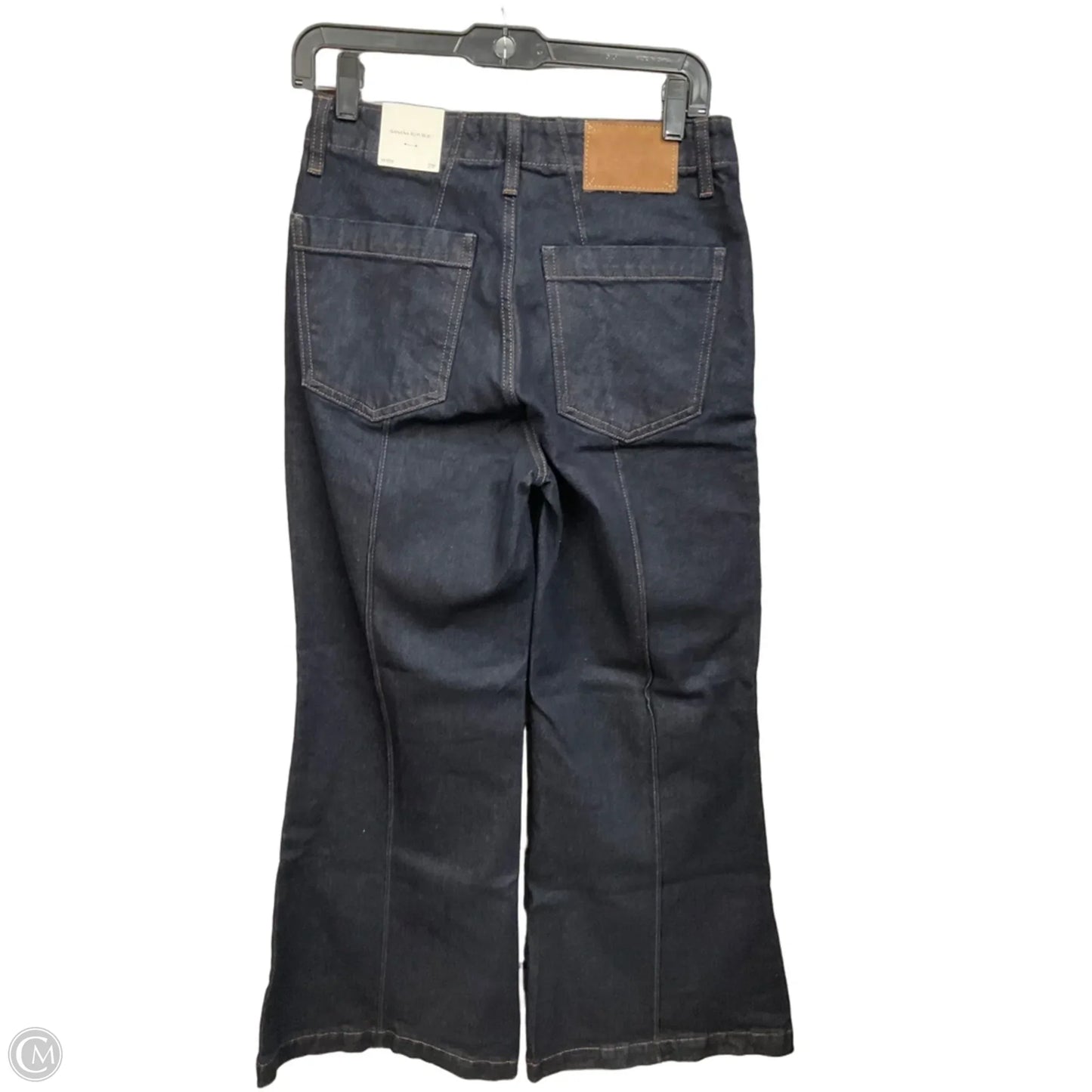 Jeans Wide Leg By Banana Republic In Blue Denim, Size: 4