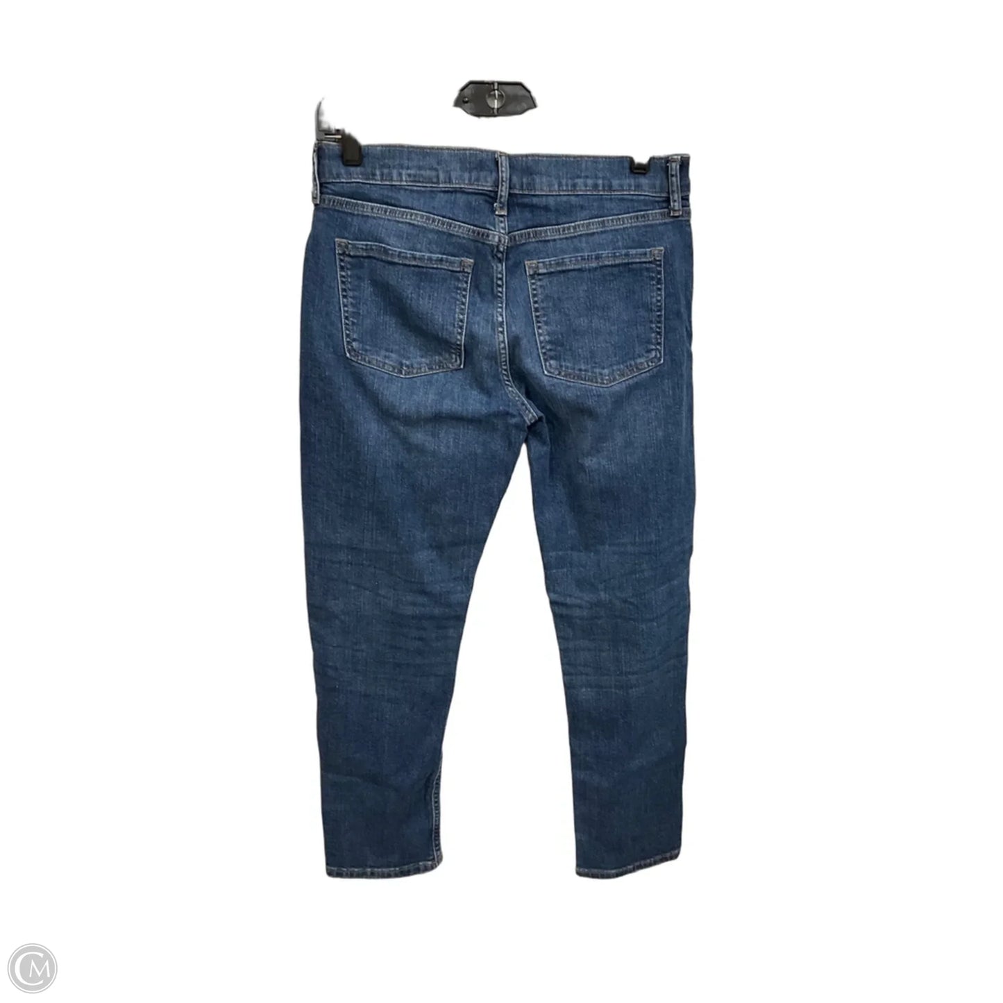 Jeans Straight By Banana Republic In Blue Denim, Size: 4