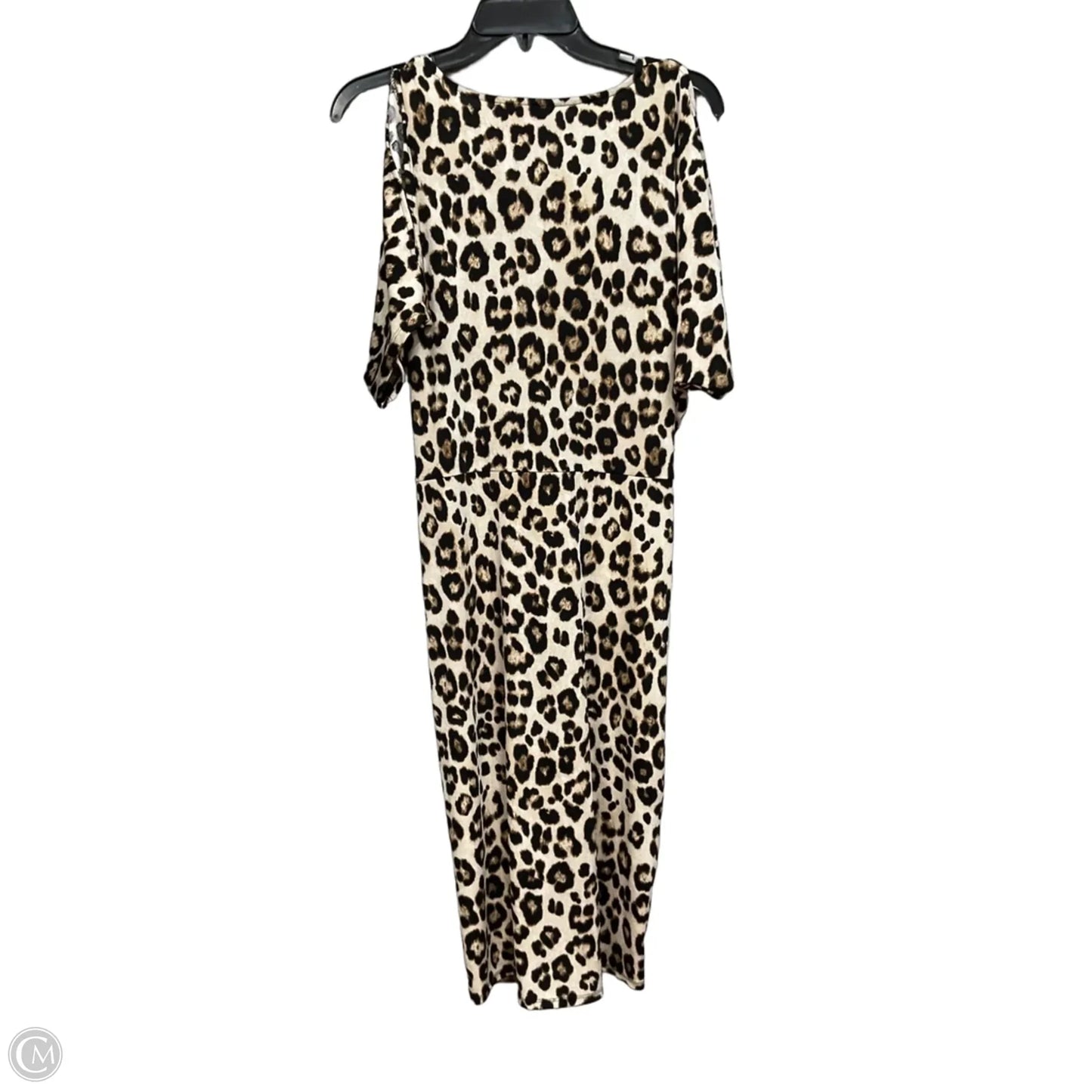 Dress Casual Midi By Jennifer Lopez In Animal Print, Size: L