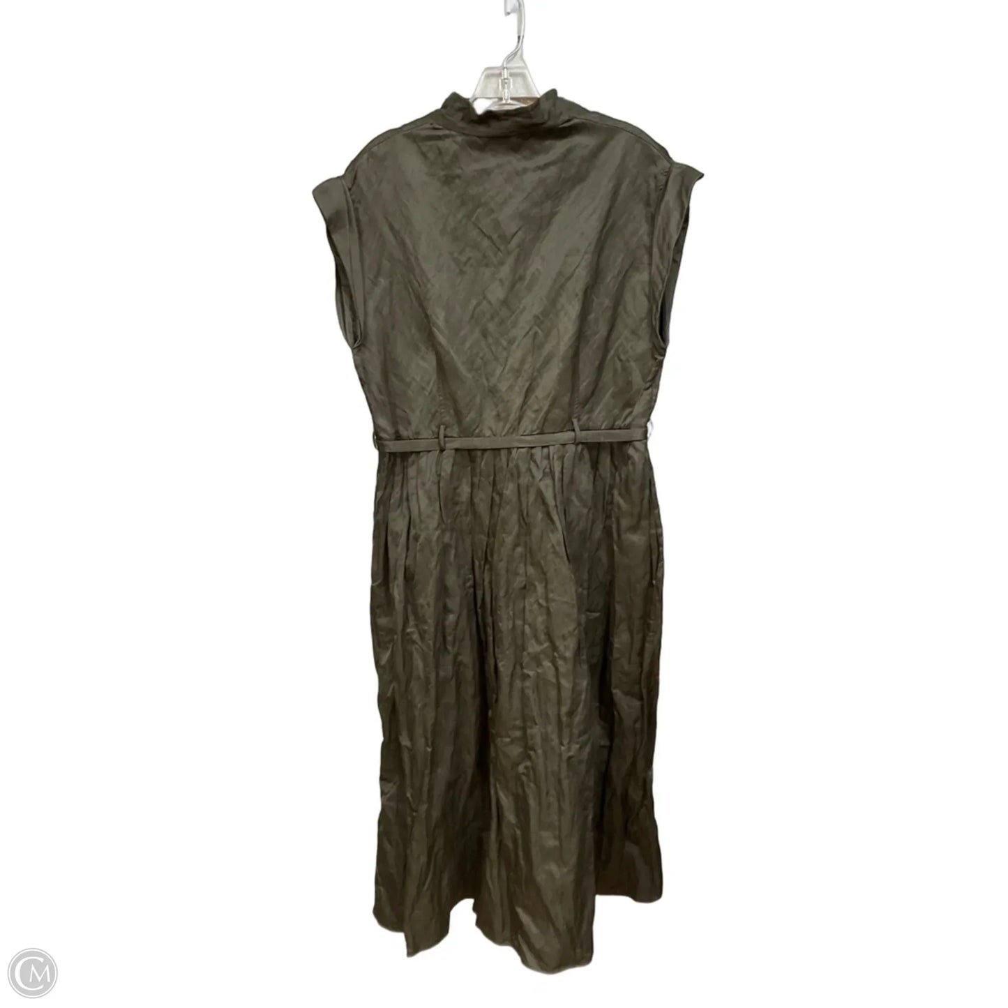 Dress Casual Midi By Zara In Green, Size: Xl