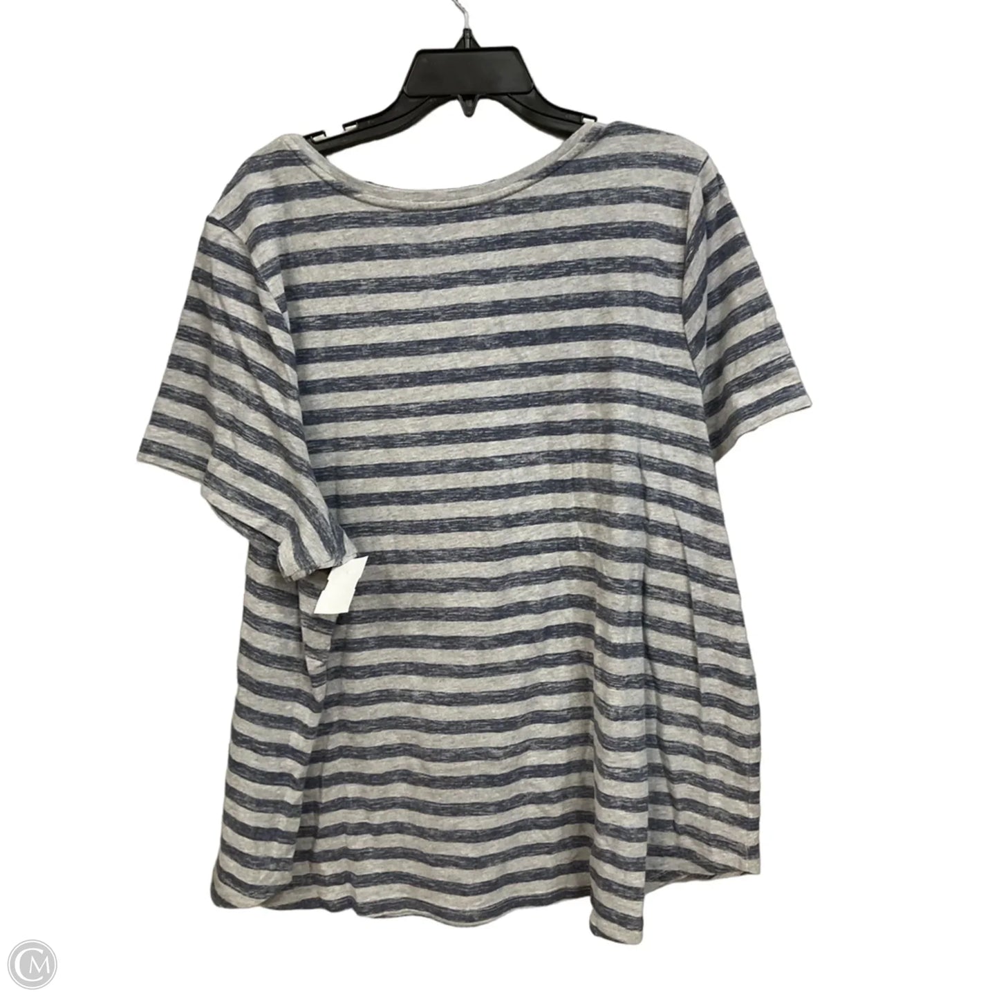 Top Short Sleeve By Lane Bryant In Striped Pattern, Size: 4x