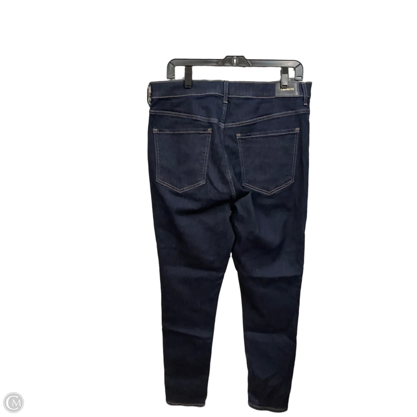 Jeans Skinny By Express In Blue Denim, Size: 14