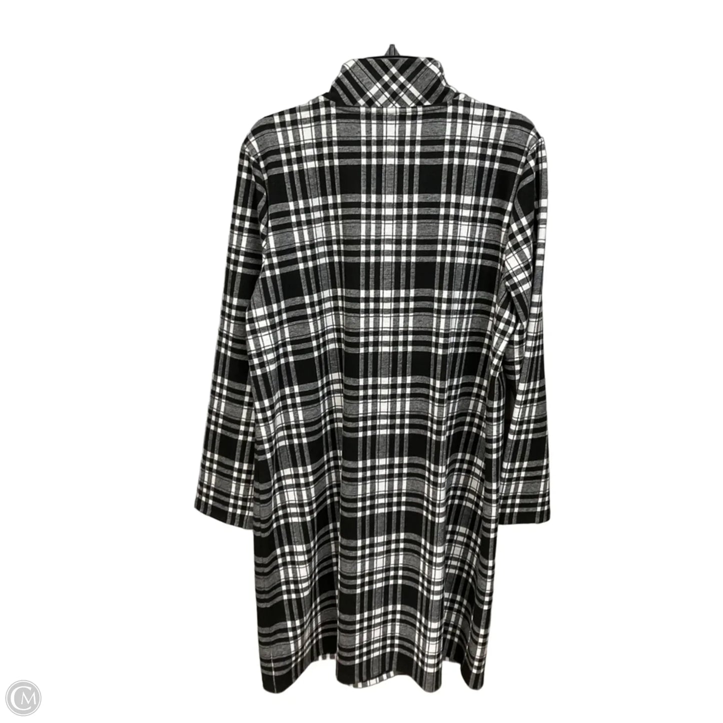 Dress Casual Midi By Talbots In Black & White, Size: Xl