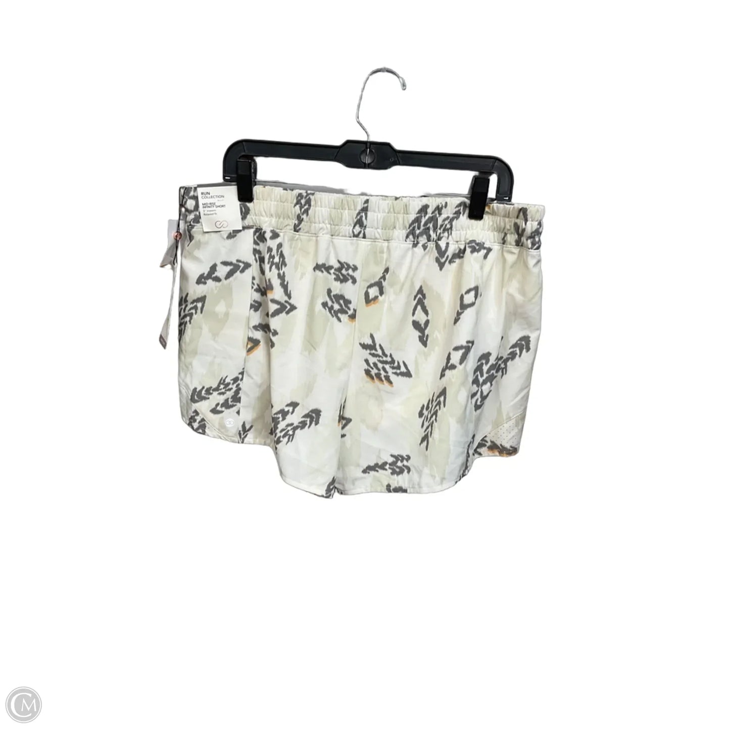 Athletic Shorts By Calia In Grey & White, Size: L