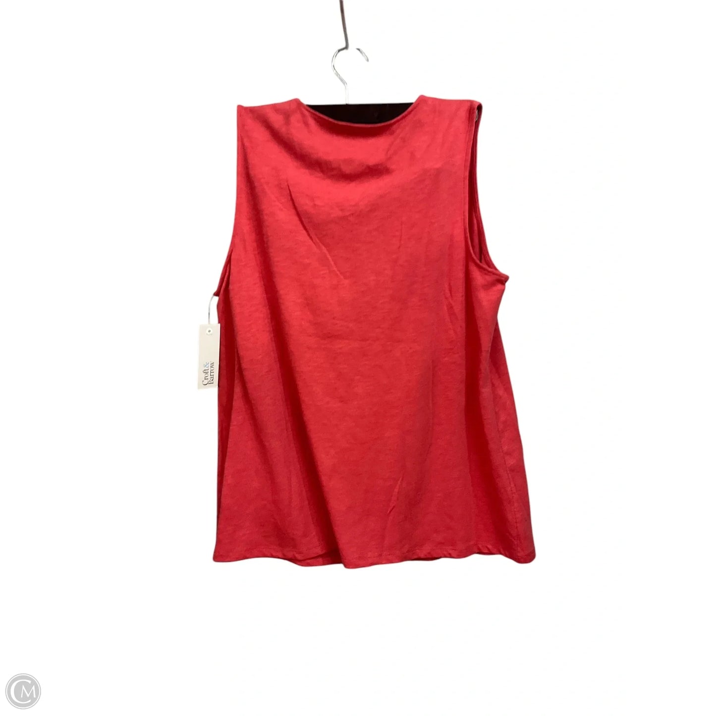 Top Sleeveless By Croft And Barrow In Red, Size: L