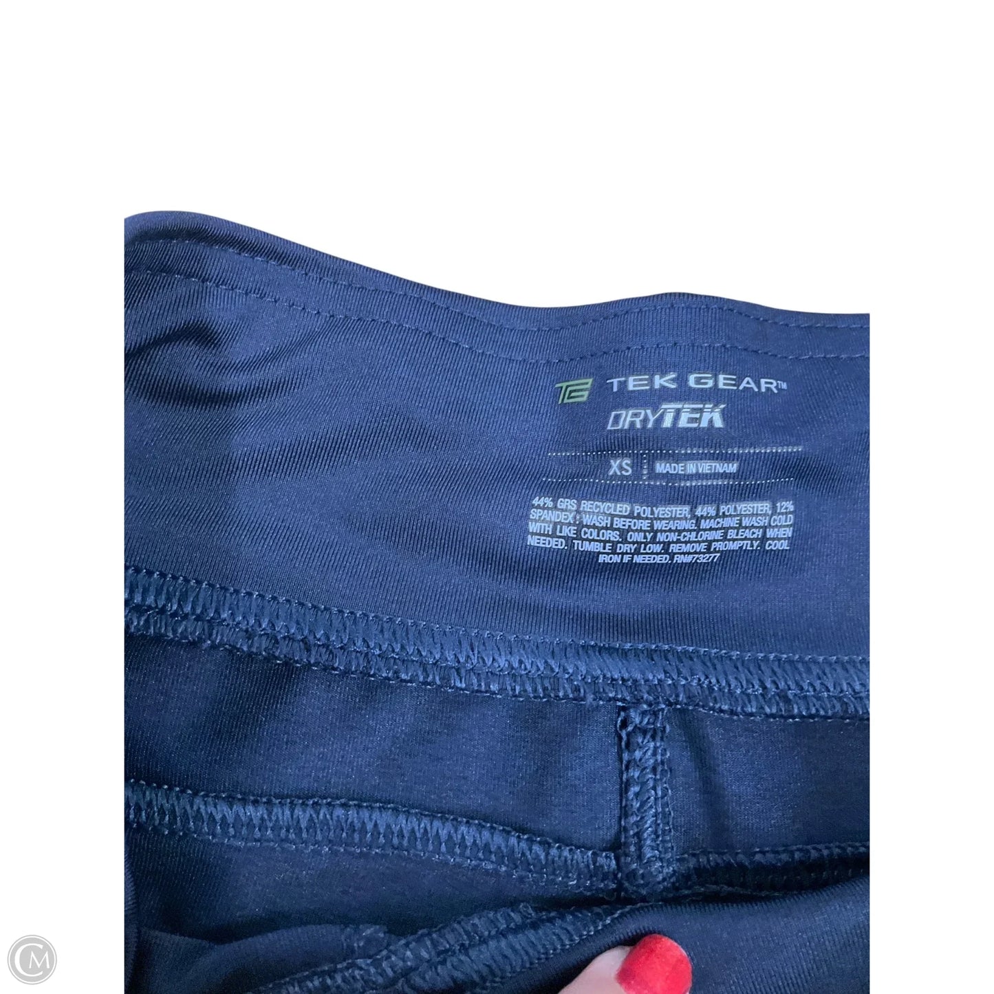 Athletic Capris By Tek Gear In Blue, Size: Xs