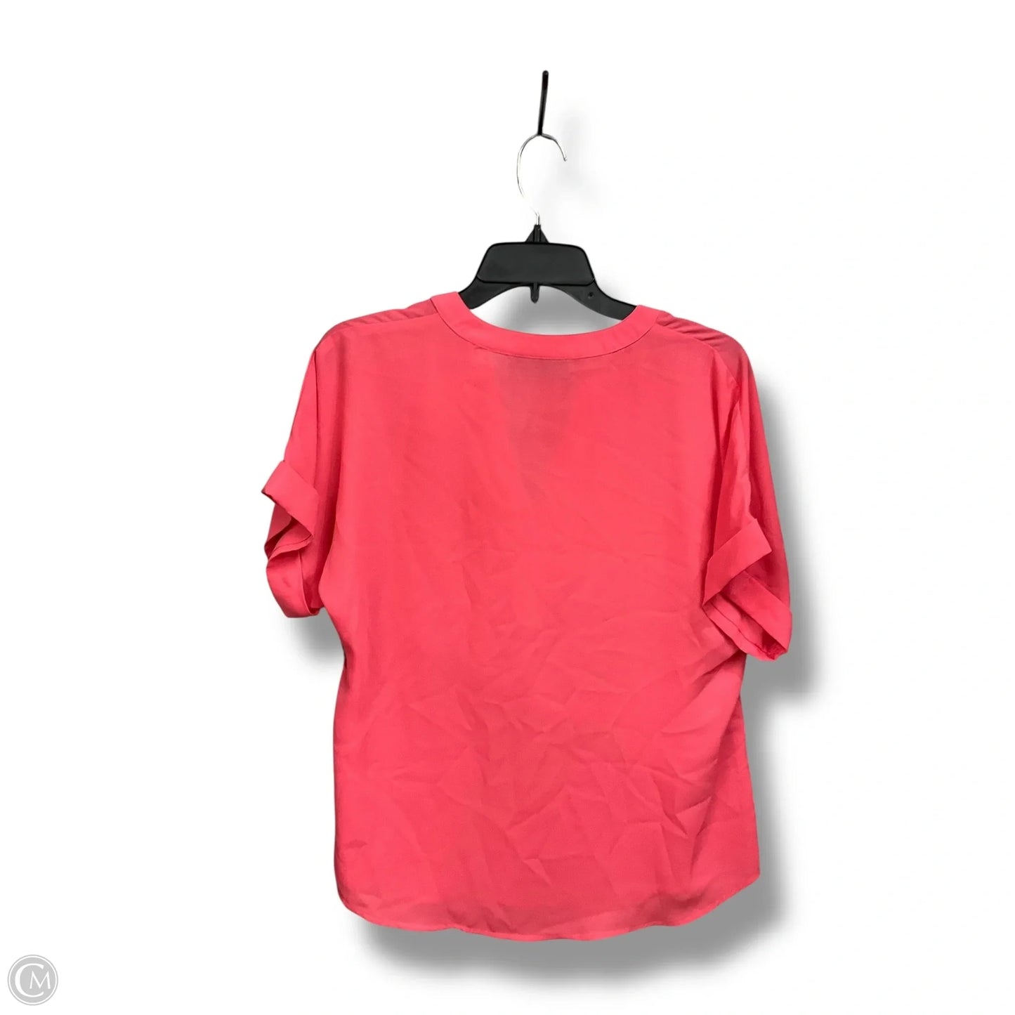 Top Short Sleeve By New York And Co In Pink, Size: M