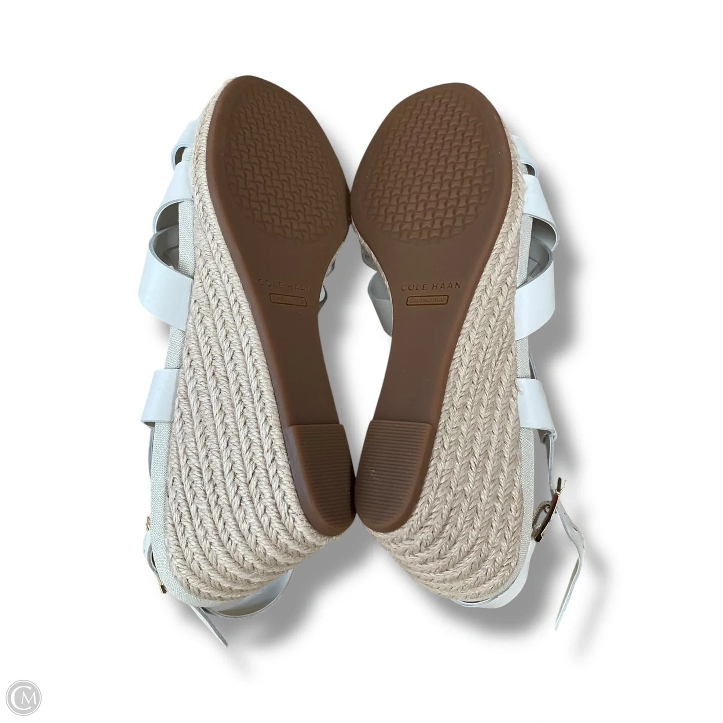 Sandals Heels Wedge By Cole-haan In White, Size: 7