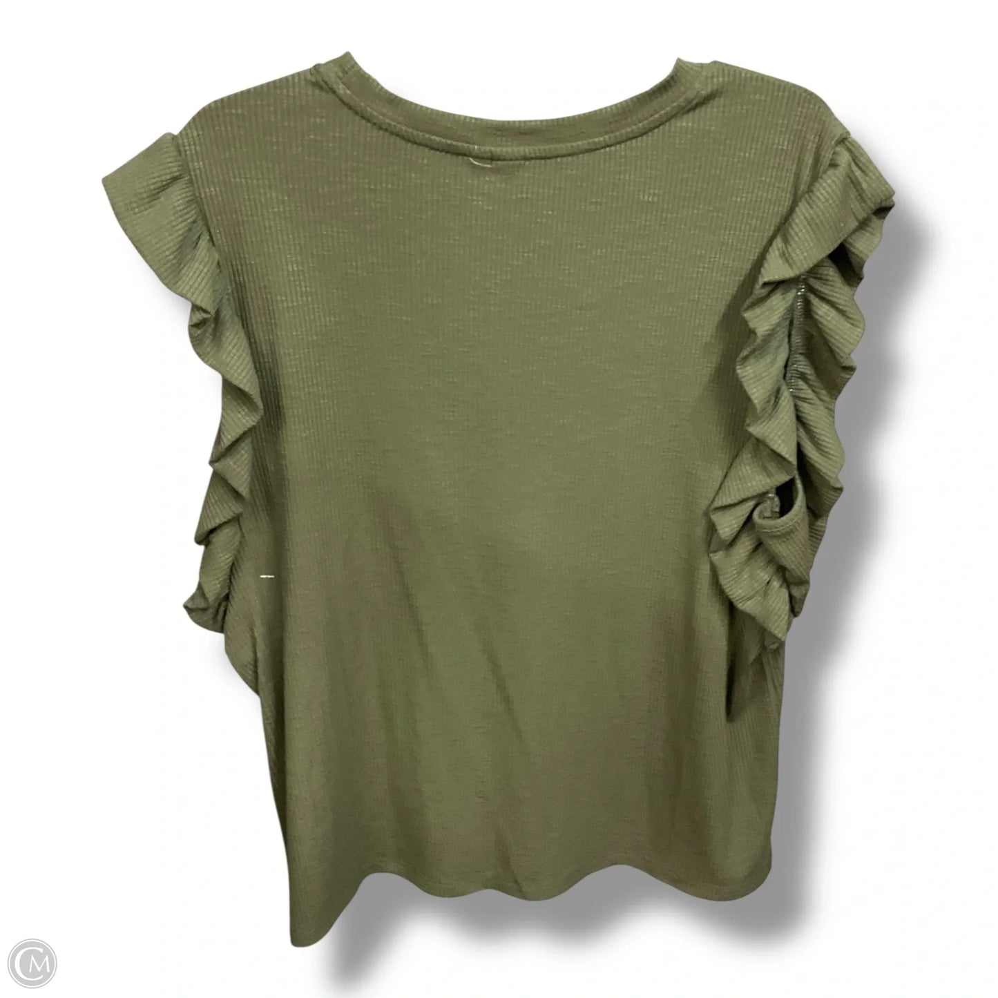 Top Sleeveless By Grace + Karma In Green, Size: 1x