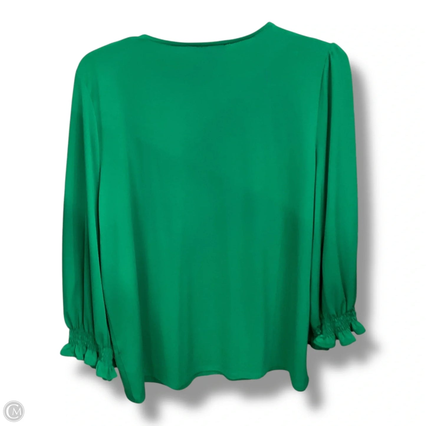 Top 3/4 Sleeve By Adrianna Papell In Green, Size: L