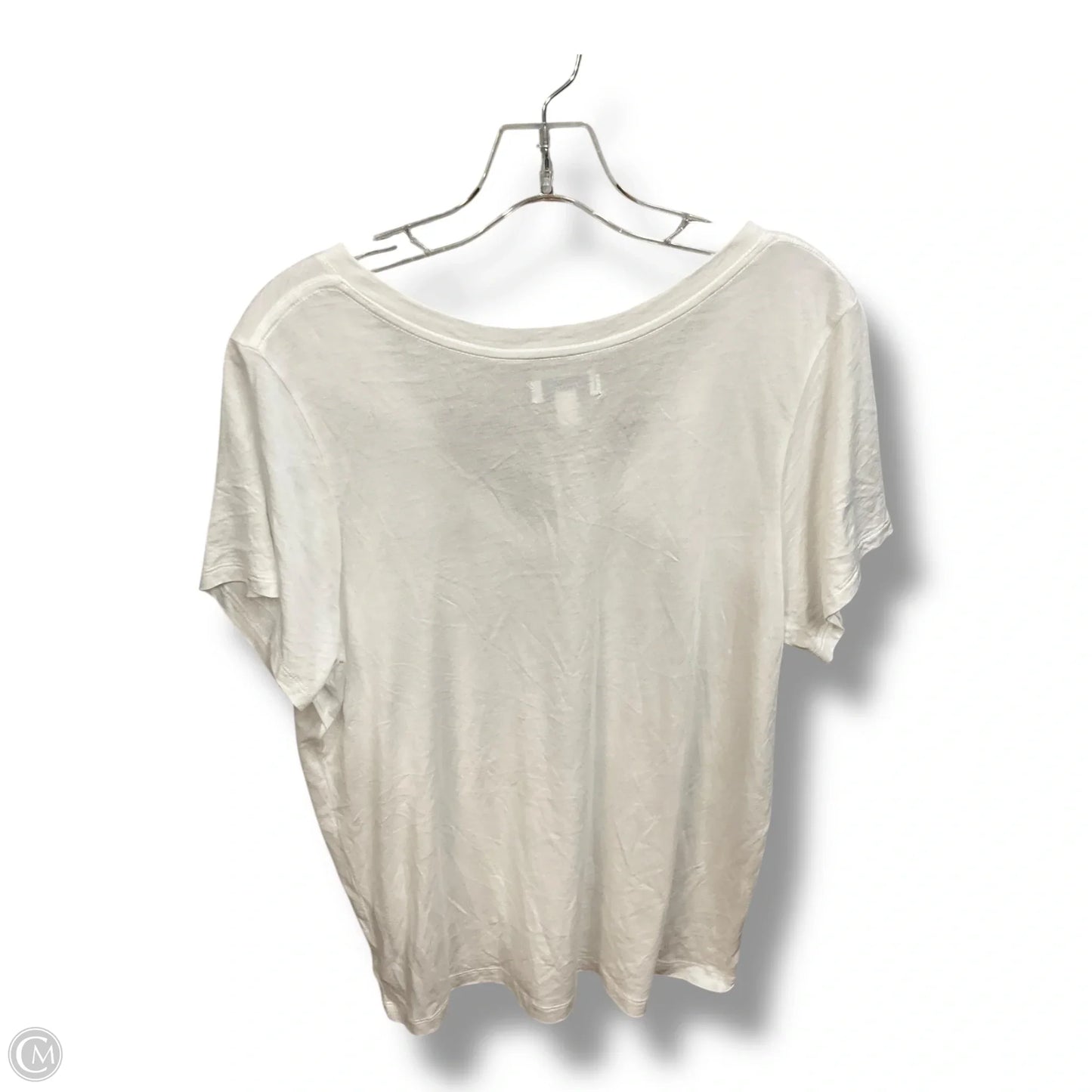 Top Short Sleeve Basic By Nordstrom In White, Size: Xxl