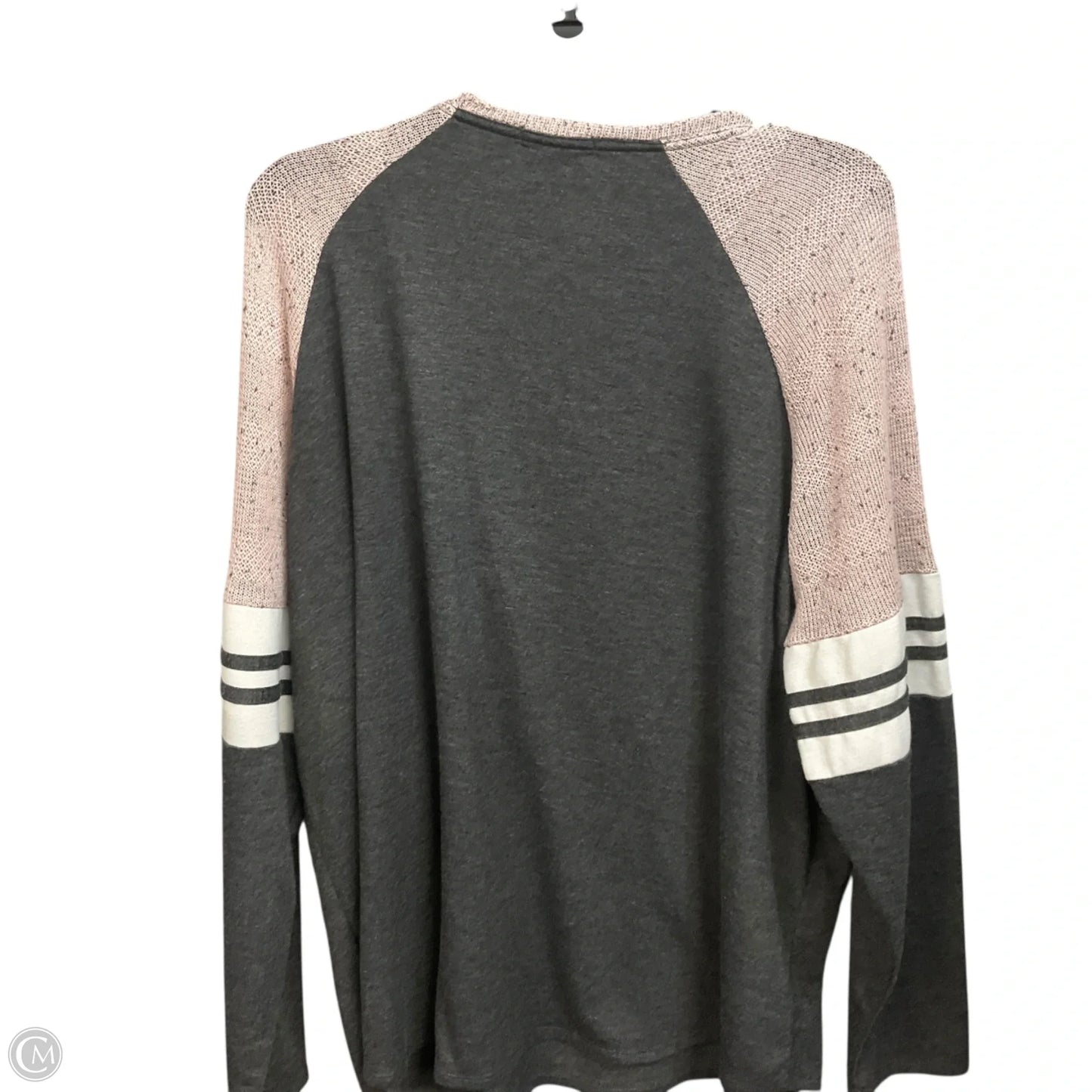 Top Long Sleeve By Maurices In Grey, Size: 3x