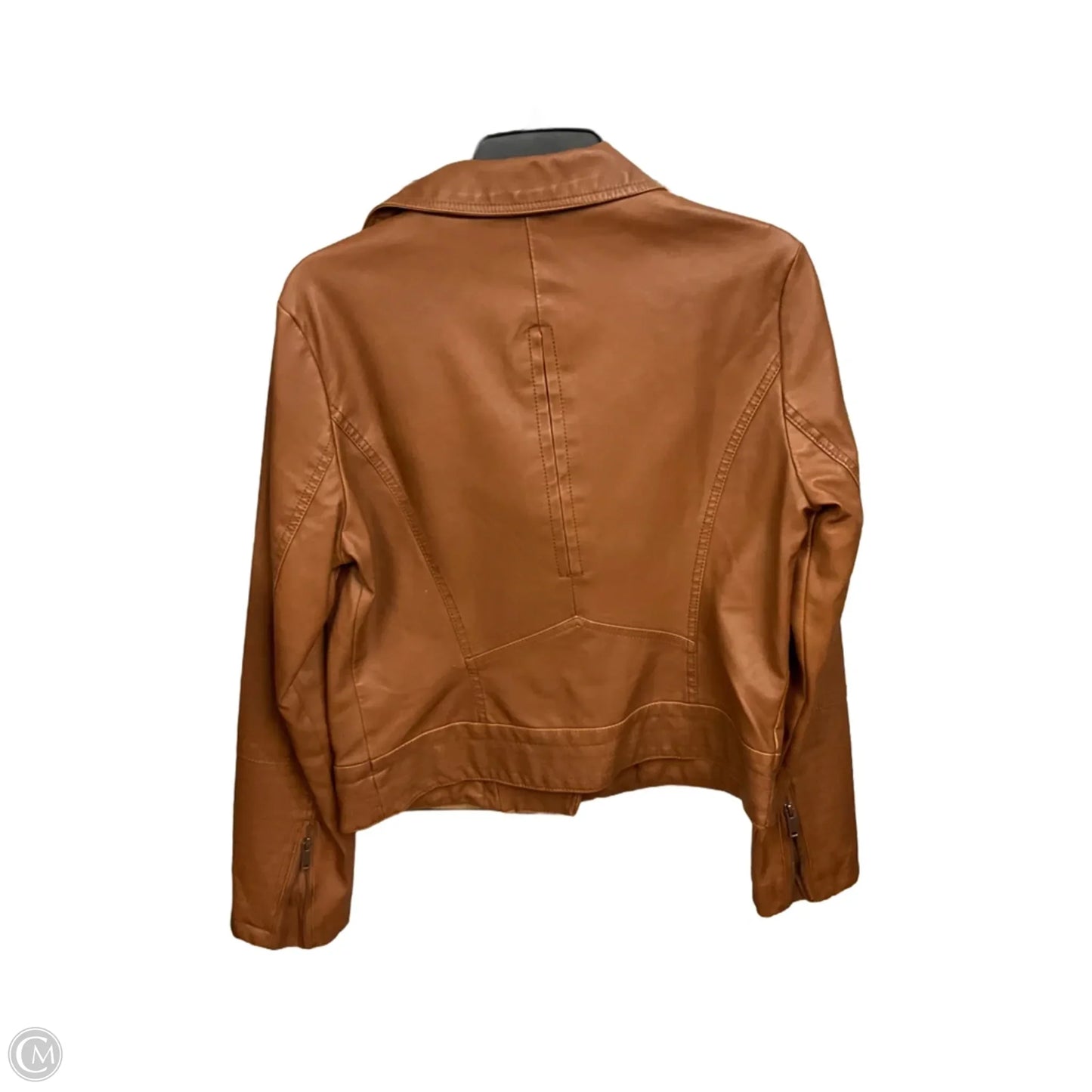 Jacket Moto By Universal Thread In Brown, Size: M
