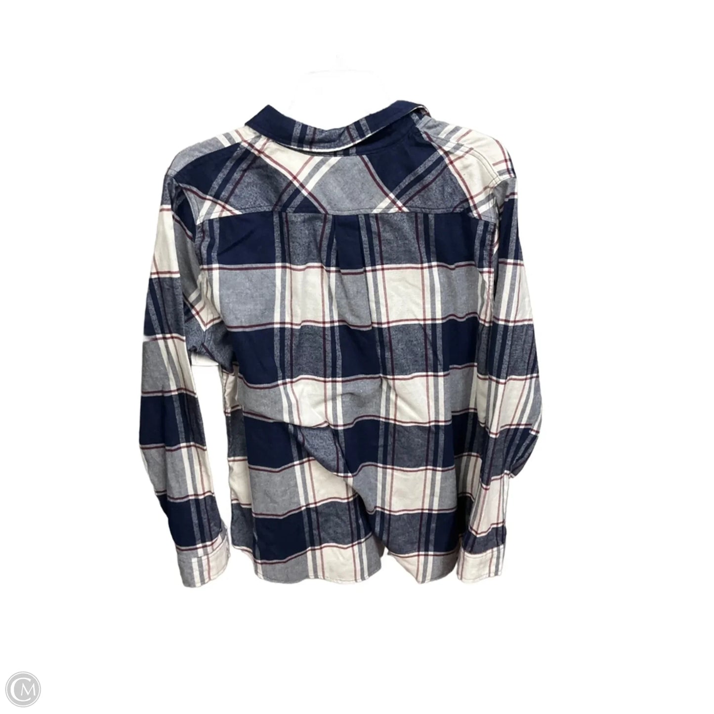 Top Long Sleeve By Weatherproof In Plaid Pattern, Size: Xl