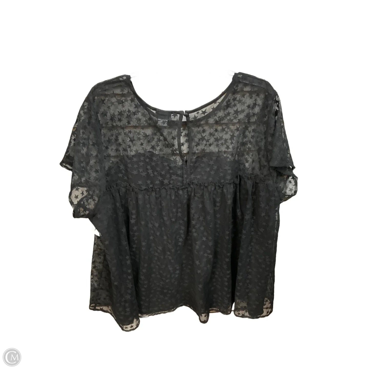 Top Short Sleeve Basic By Torrid In Black, Size: 3x