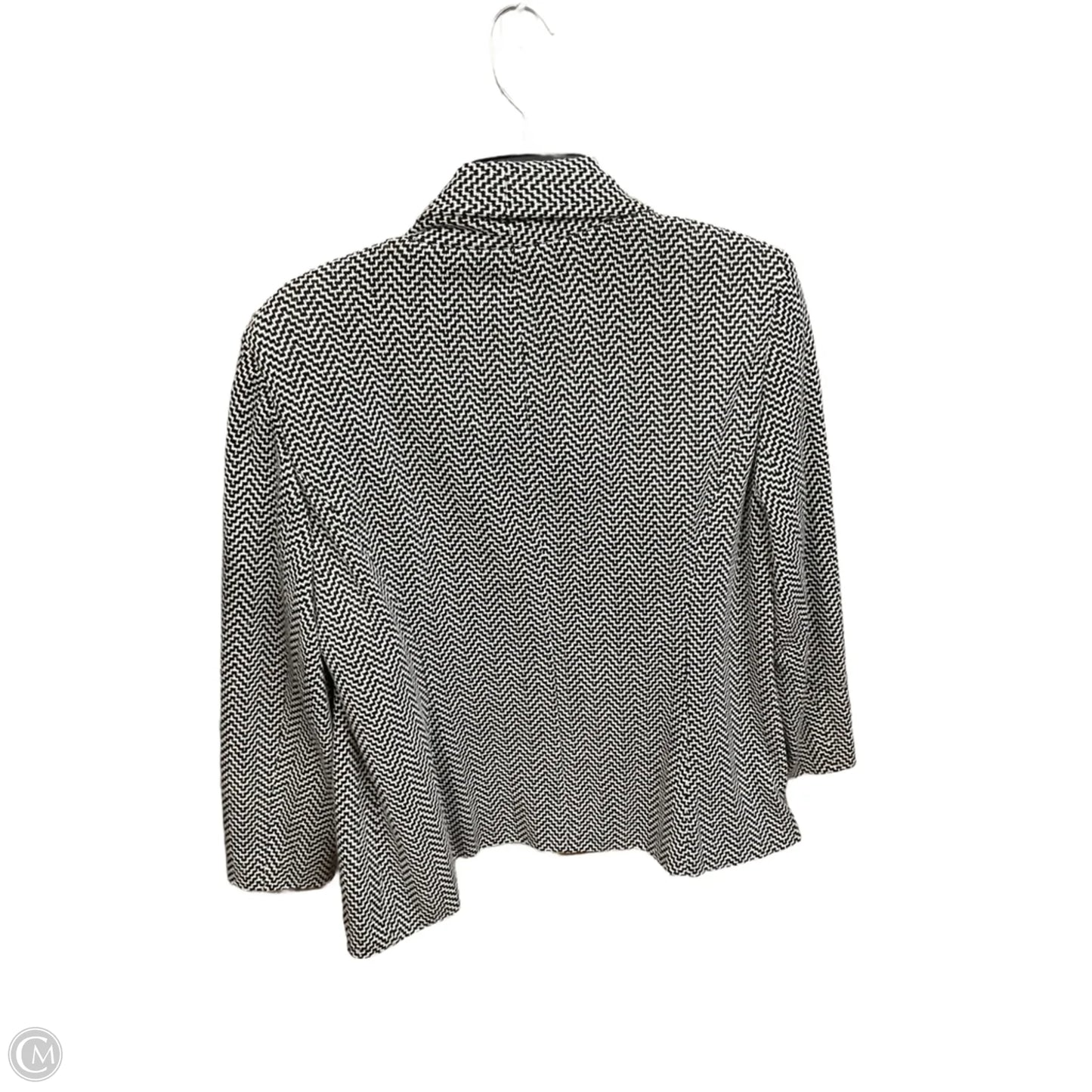 Blazer By Nine West Apparel In Black & White, Size: M