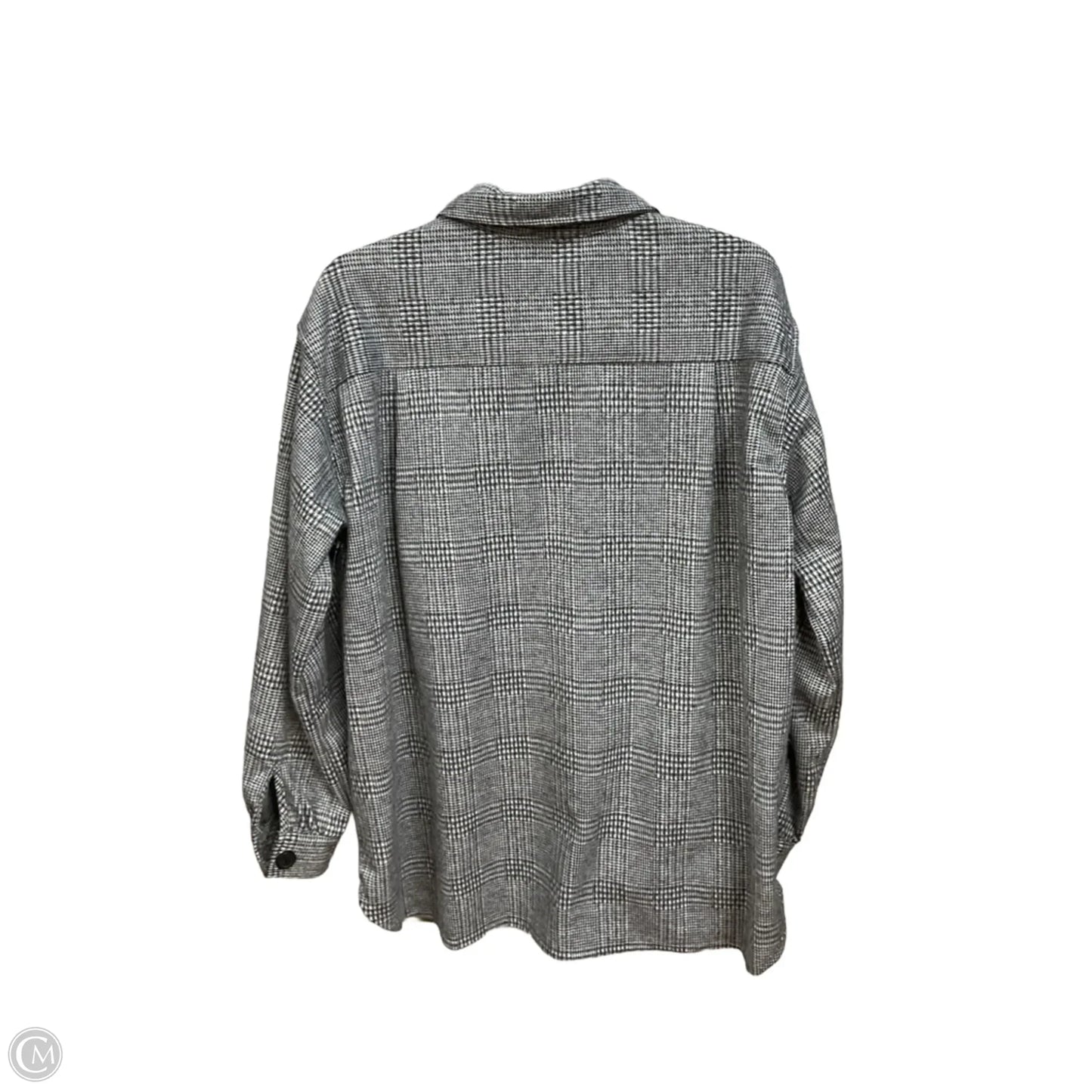 Blouse Long Sleeve By Max Studio In Plaid Pattern, Size: S