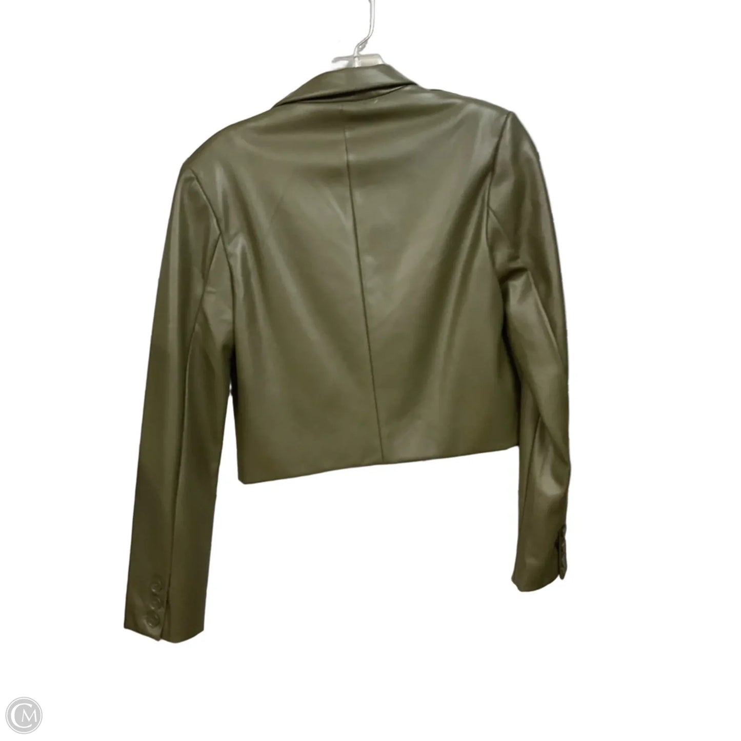 Jacket Moto Leather By Philosophy In Green, Size: S
