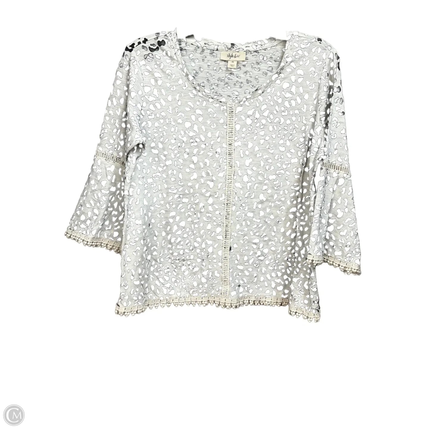 Top 3/4 Sleeve By Style And Company In Animal Print, Size: Sp