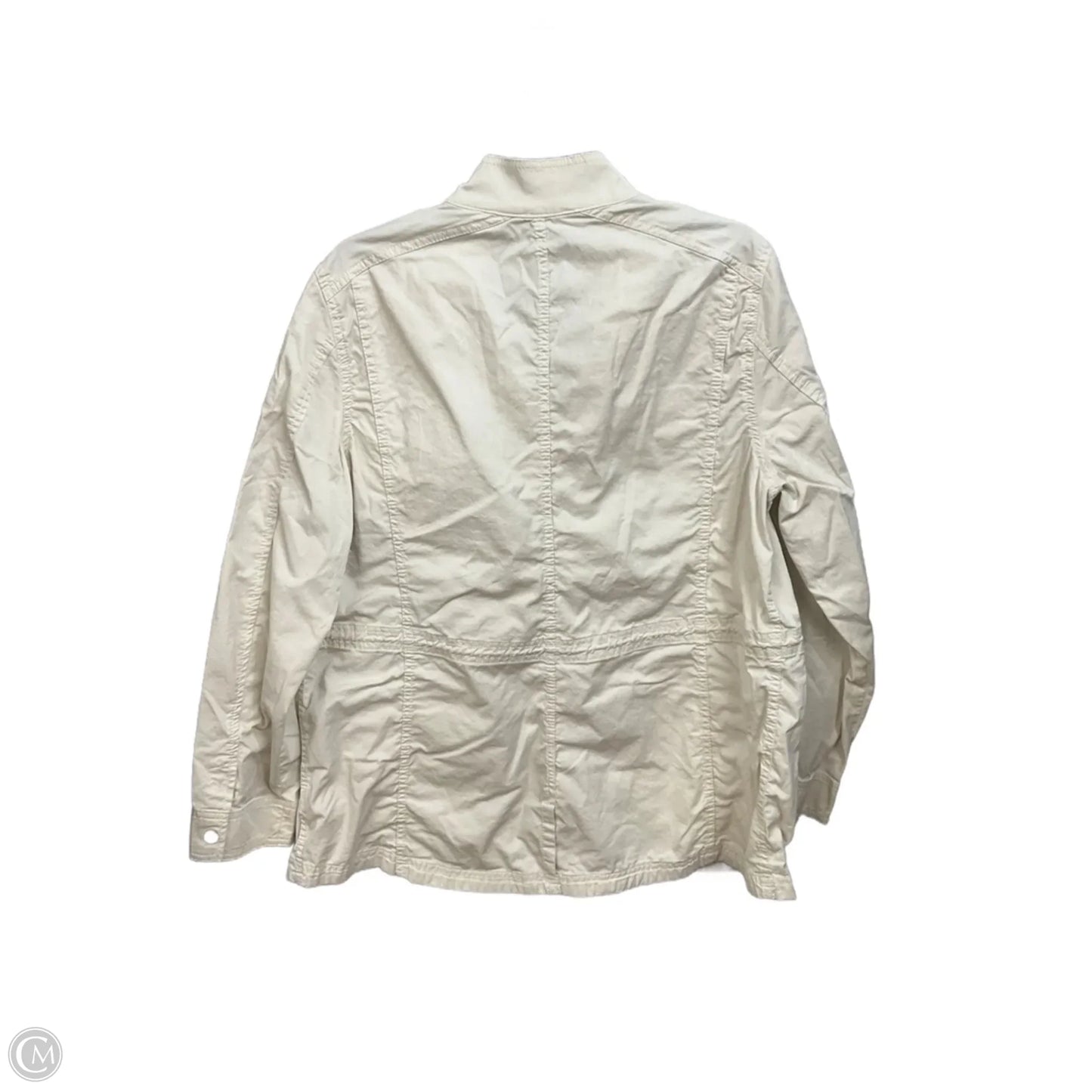 Jacket Utility By L.l. Bean In Ivory, Size: 1x