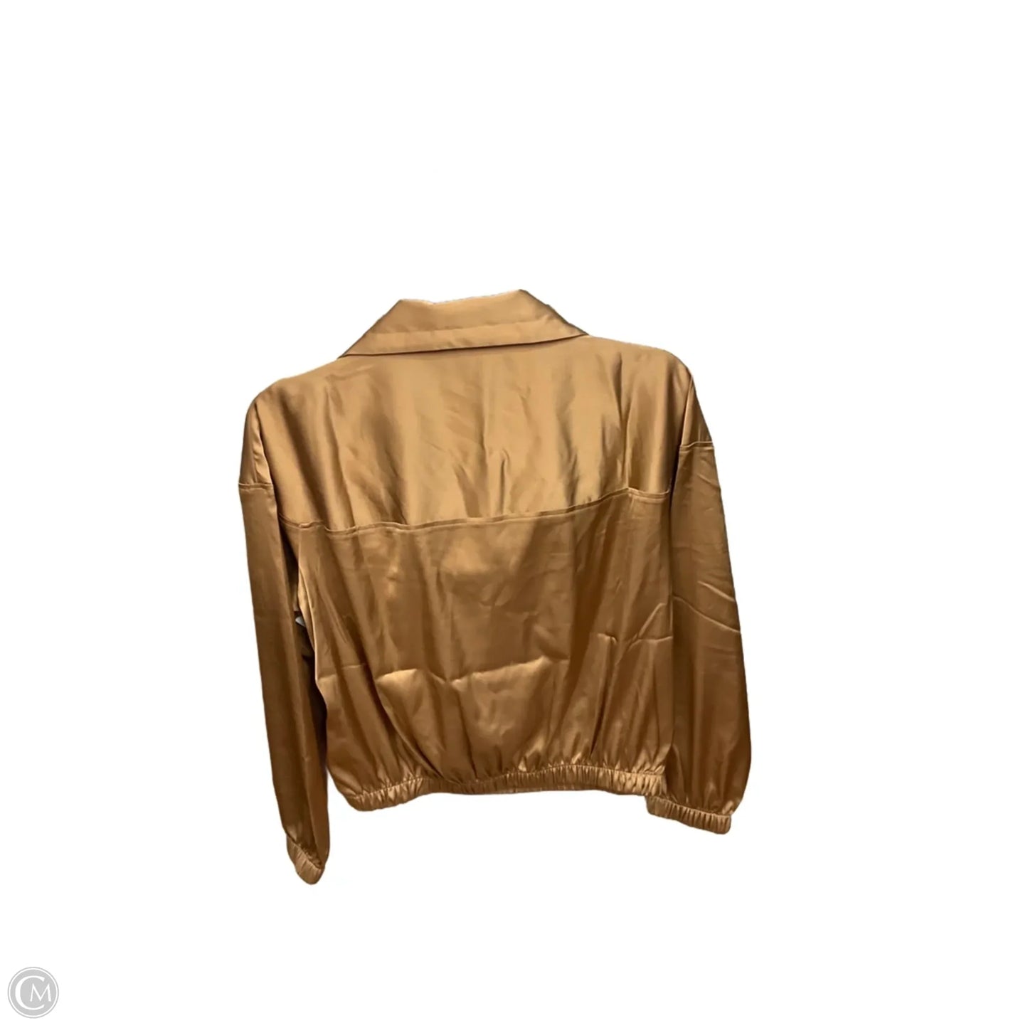 Top Long Sleeve Basic By Express In Tan, Size: Xs