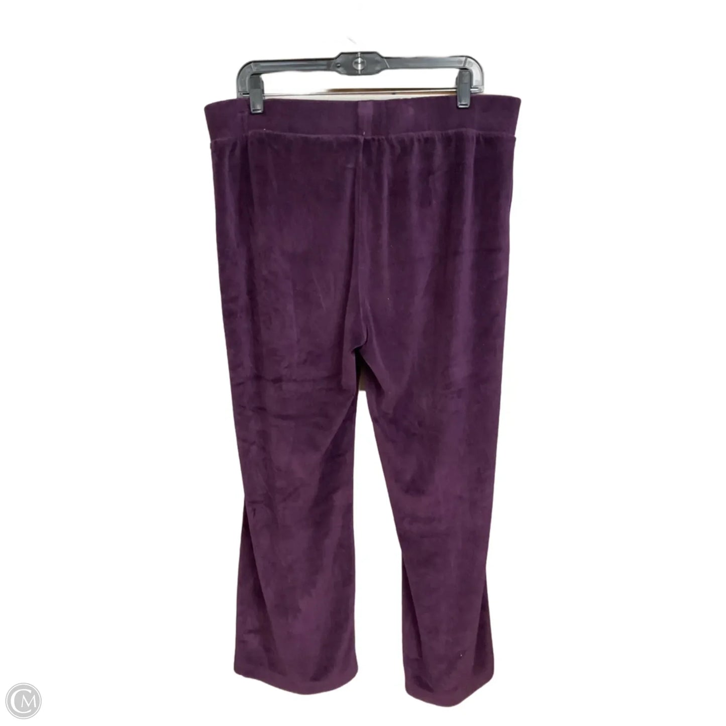 Athletic Pants By Charter Club In Purple, Size: L