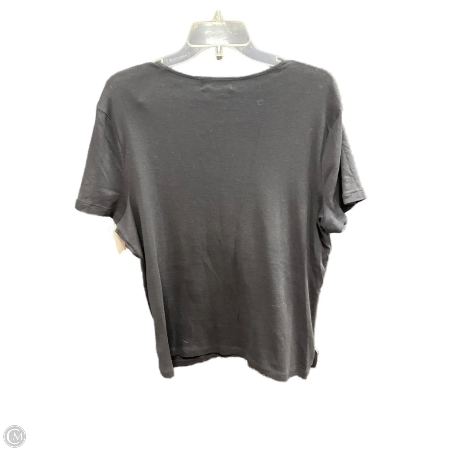 Top Short Sleeve By Lauren By Ralph Lauren In Black, Size: Xl