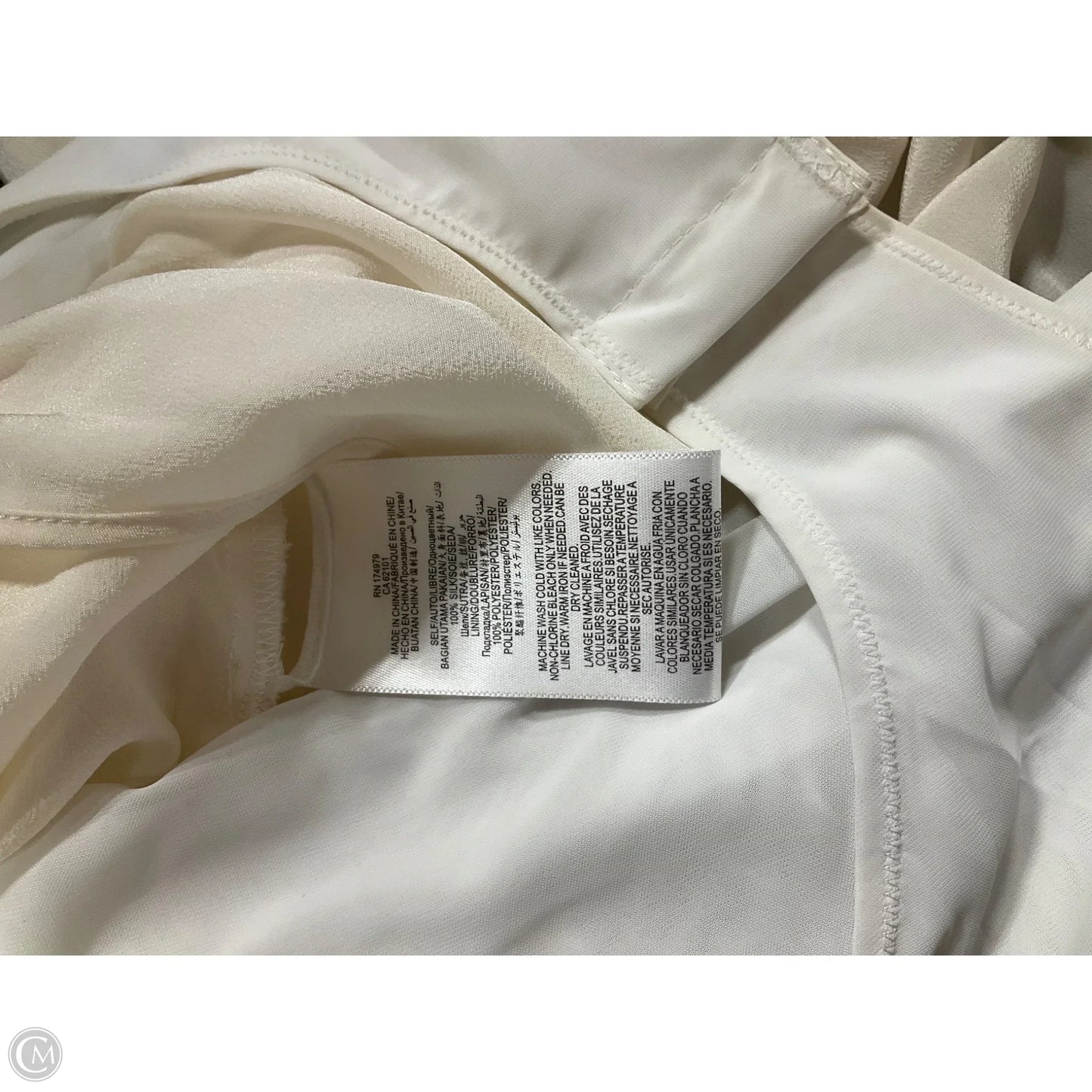 Top Long Sleeve By Bcbgmaxazria In Cream, Size: S