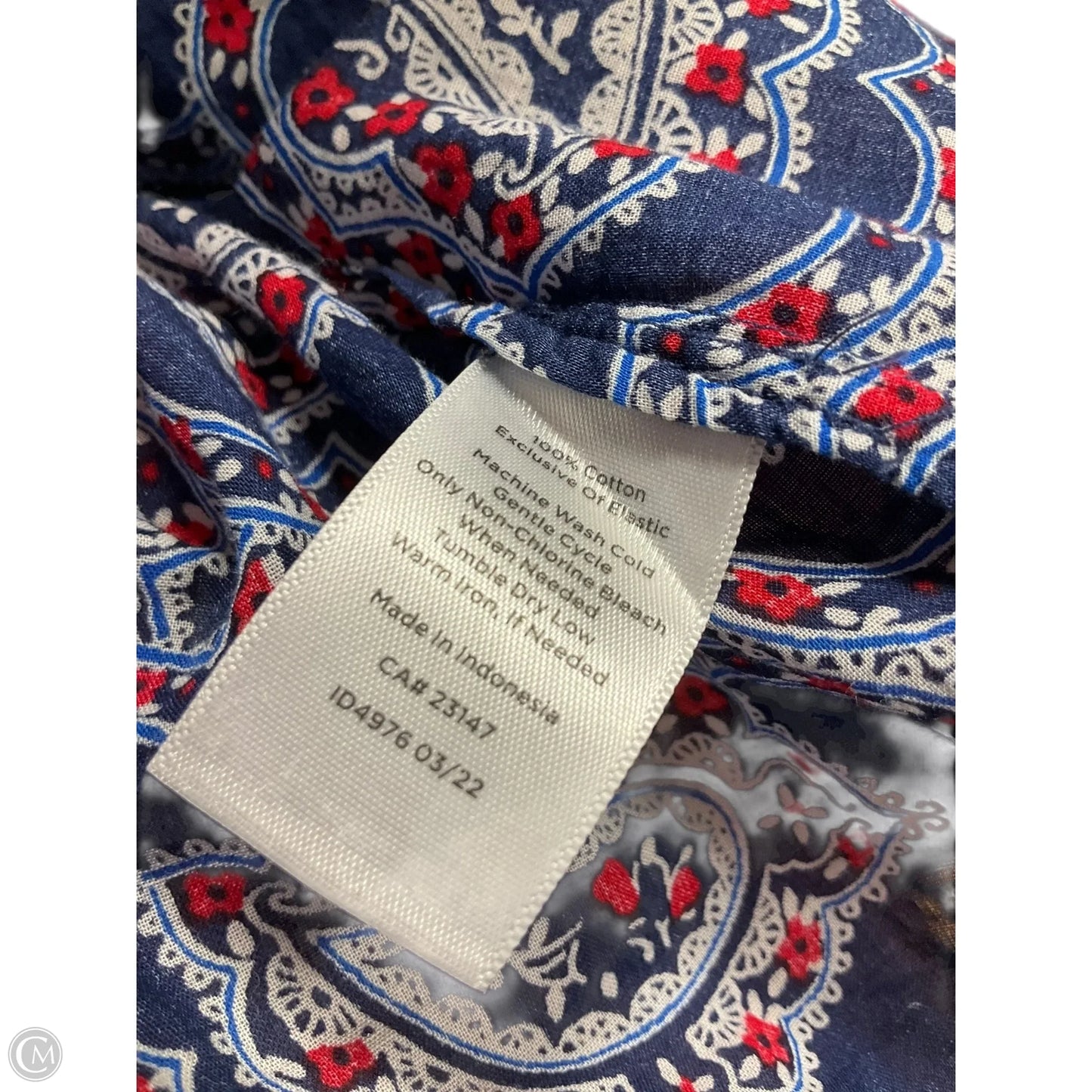 Top Long Sleeve By Talbots In Blue, Size: Xl