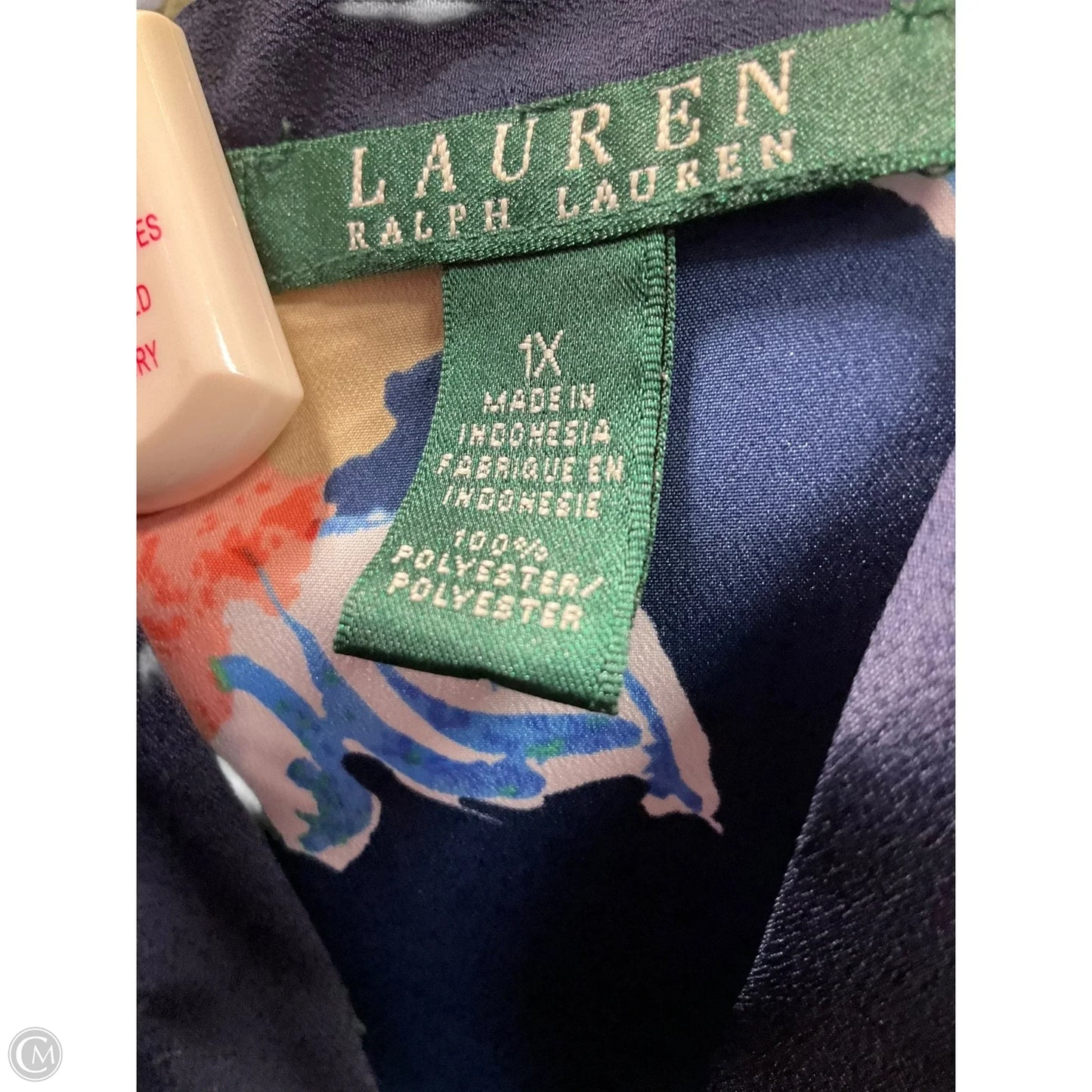 Top Long Sleeve By Lauren By Ralph Lauren In Multi-colored, Size: 1x