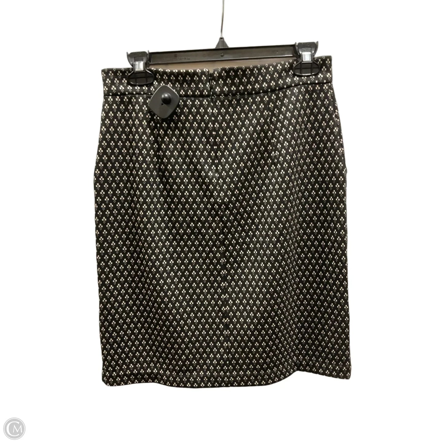 Skirt Midi By Banana Republic In Black & White, Size: 6