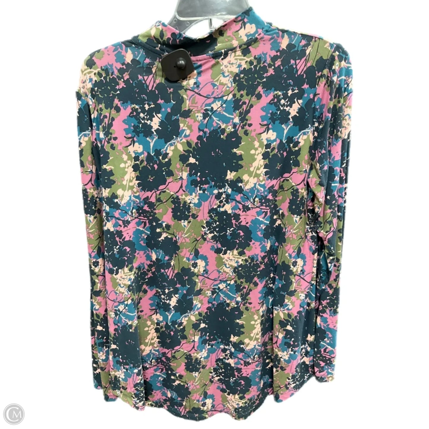 Top Long Sleeve By Logo In Blue & Purple, Size: S