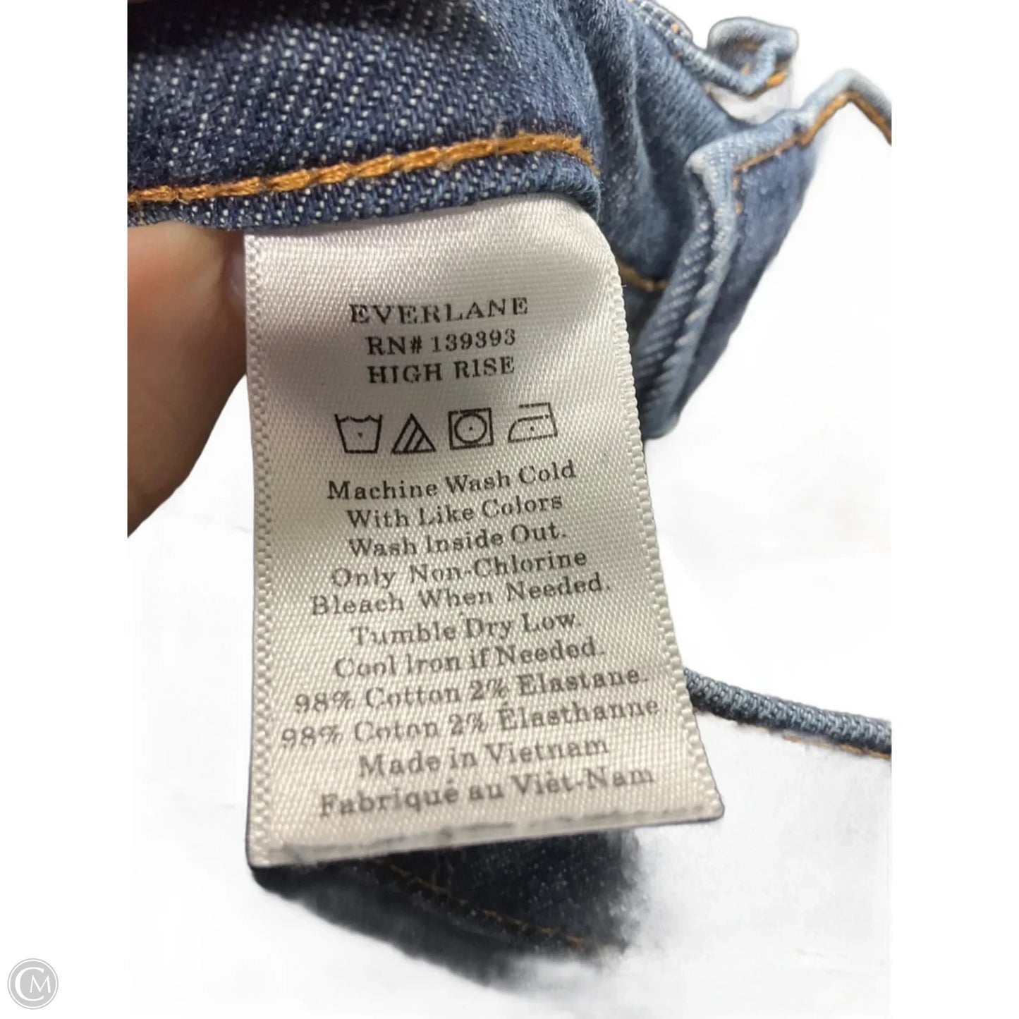 Jeans Skinny By Everlane In Blue, Size: 4