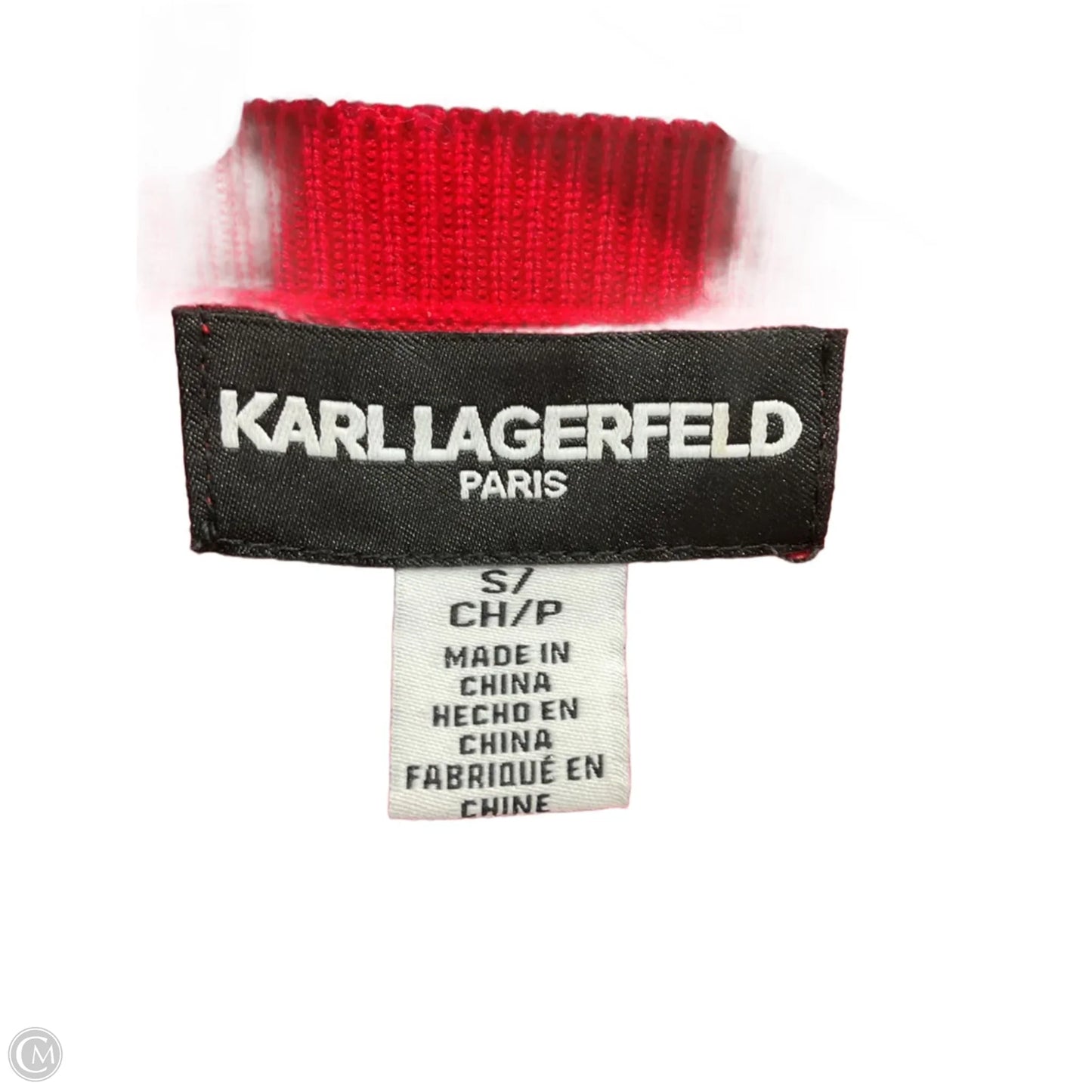 Sweater Designer By Karl Lagerfeld In Red, Size: S