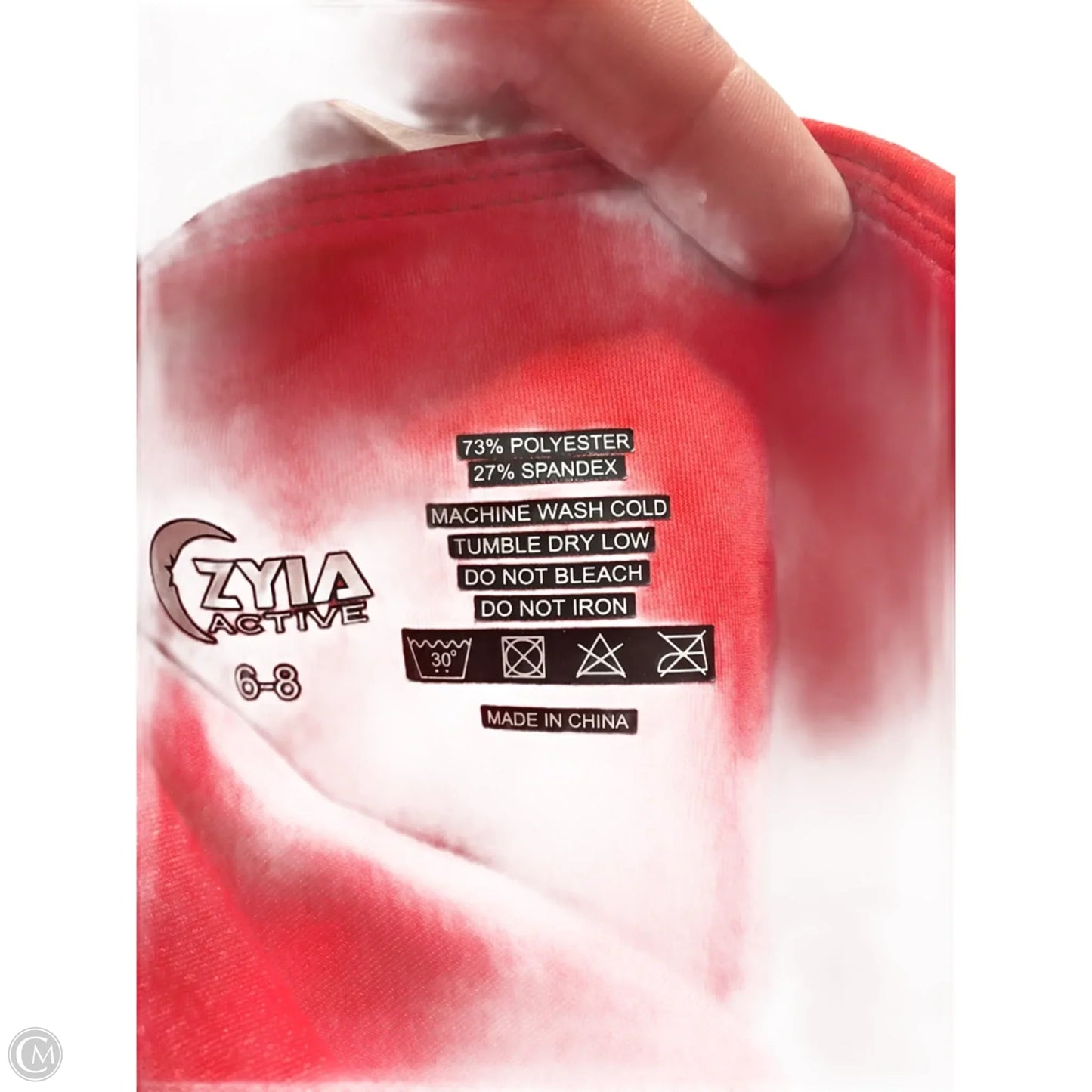 Athletic Leggings By Zyia In Red, Size: M