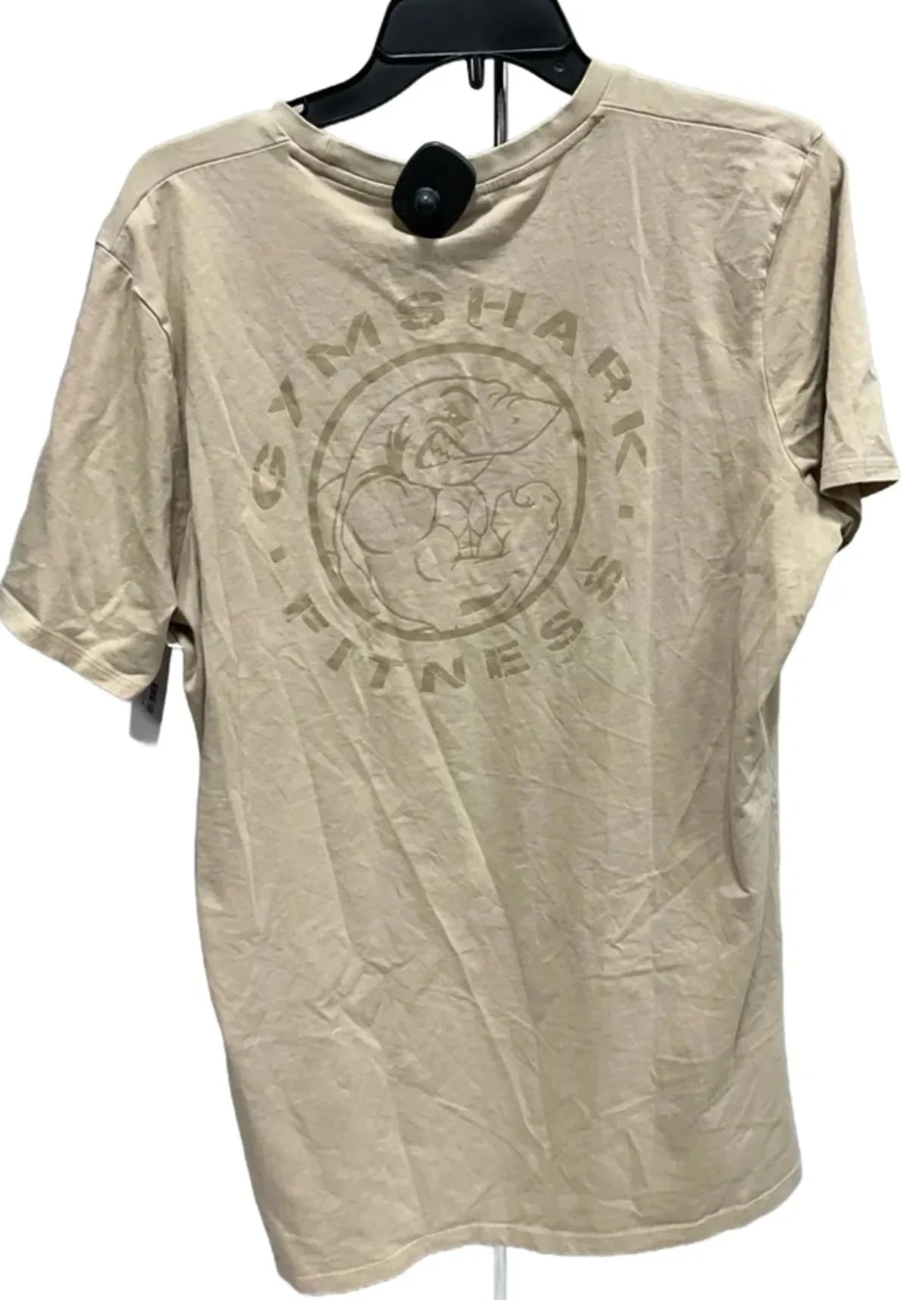 Athletic Top Short Sleeve By Gym Shark In Tan, Size: L