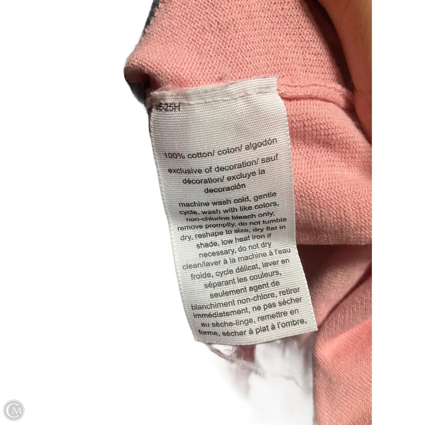 Top Long Sleeve By Tommy Hilfiger In Pink, Size: Xl