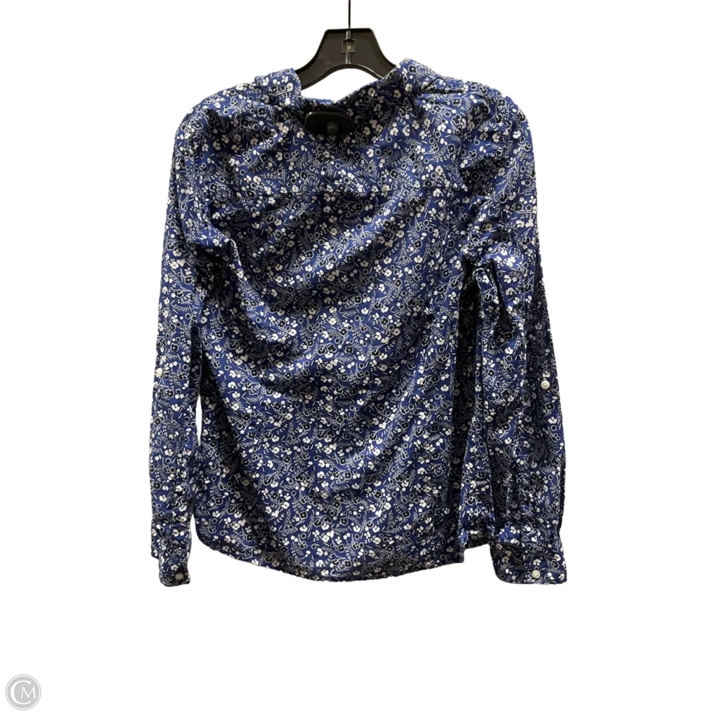 Blouse Long Sleeve By Tommy Hilfiger In Blue, Size: M